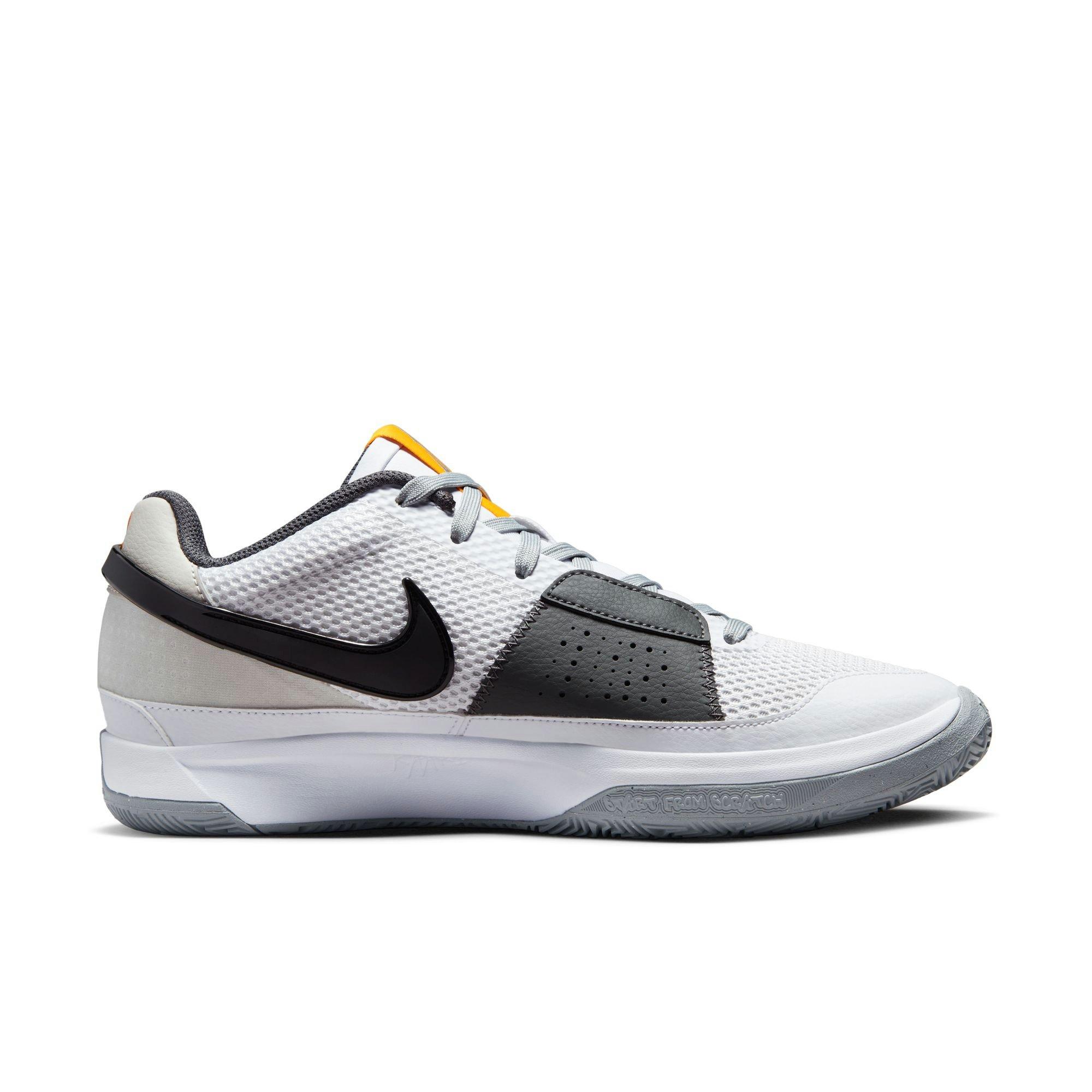 Nike Ja 1 "Light Smoke Grey" Men's Basketball Shoe - WHITE/SMOKE GREY/BLACK Thumbnail View 2
