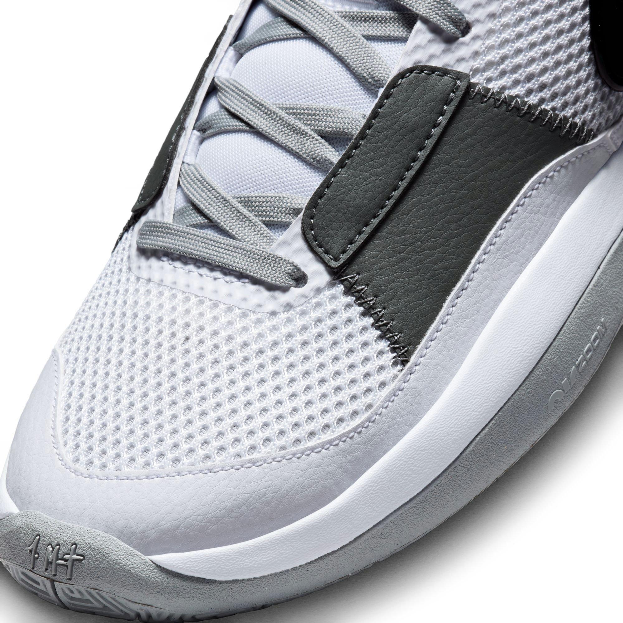 Nike Ja 1 "Light Smoke Grey" Men's Basketball Shoe - WHITE/SMOKE GREY/BLACK Thumbnail View 5