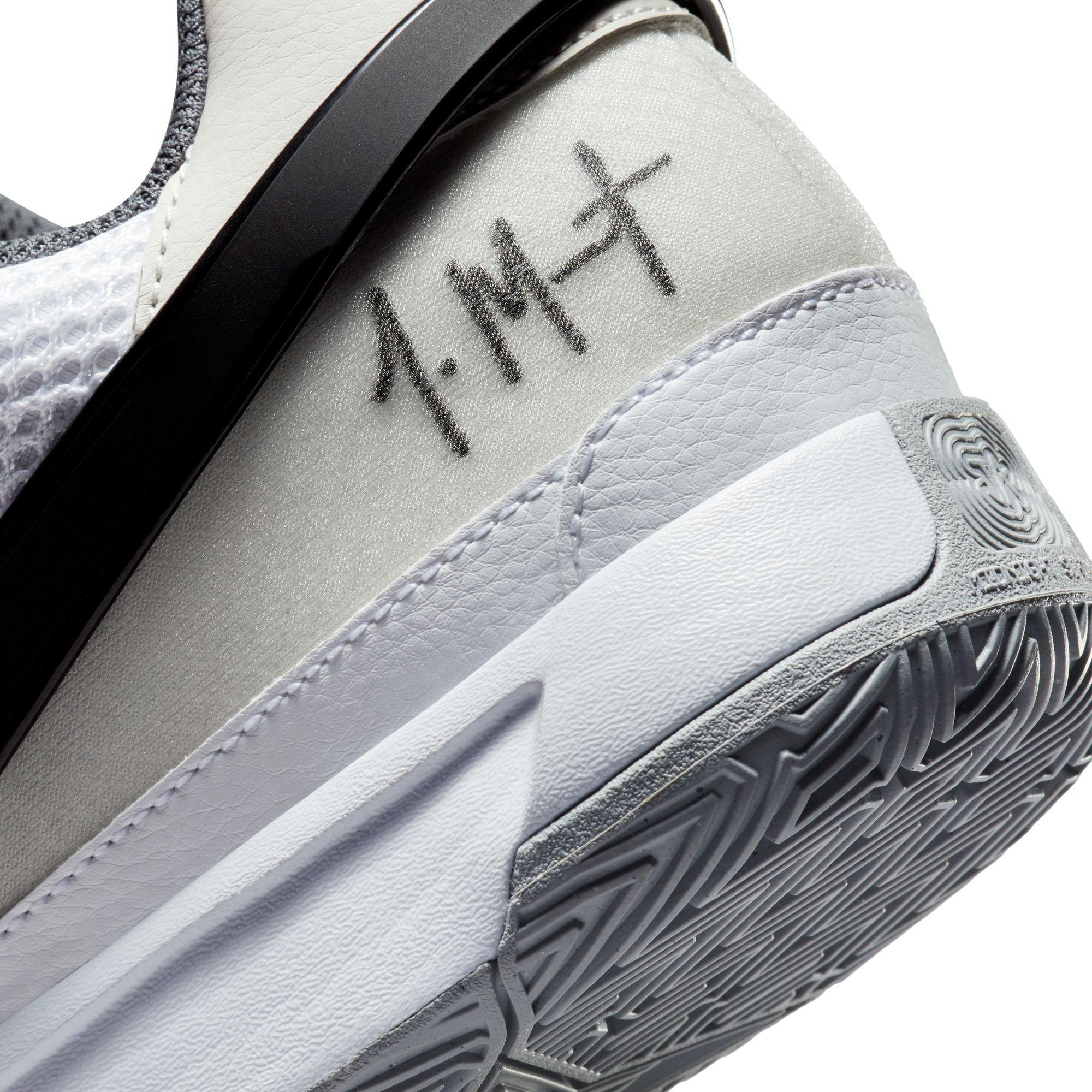 Nike Ja 1 "Light Smoke Grey" Men's Basketball Shoe - WHITE/SMOKE GREY/BLACK Thumbnail View 6