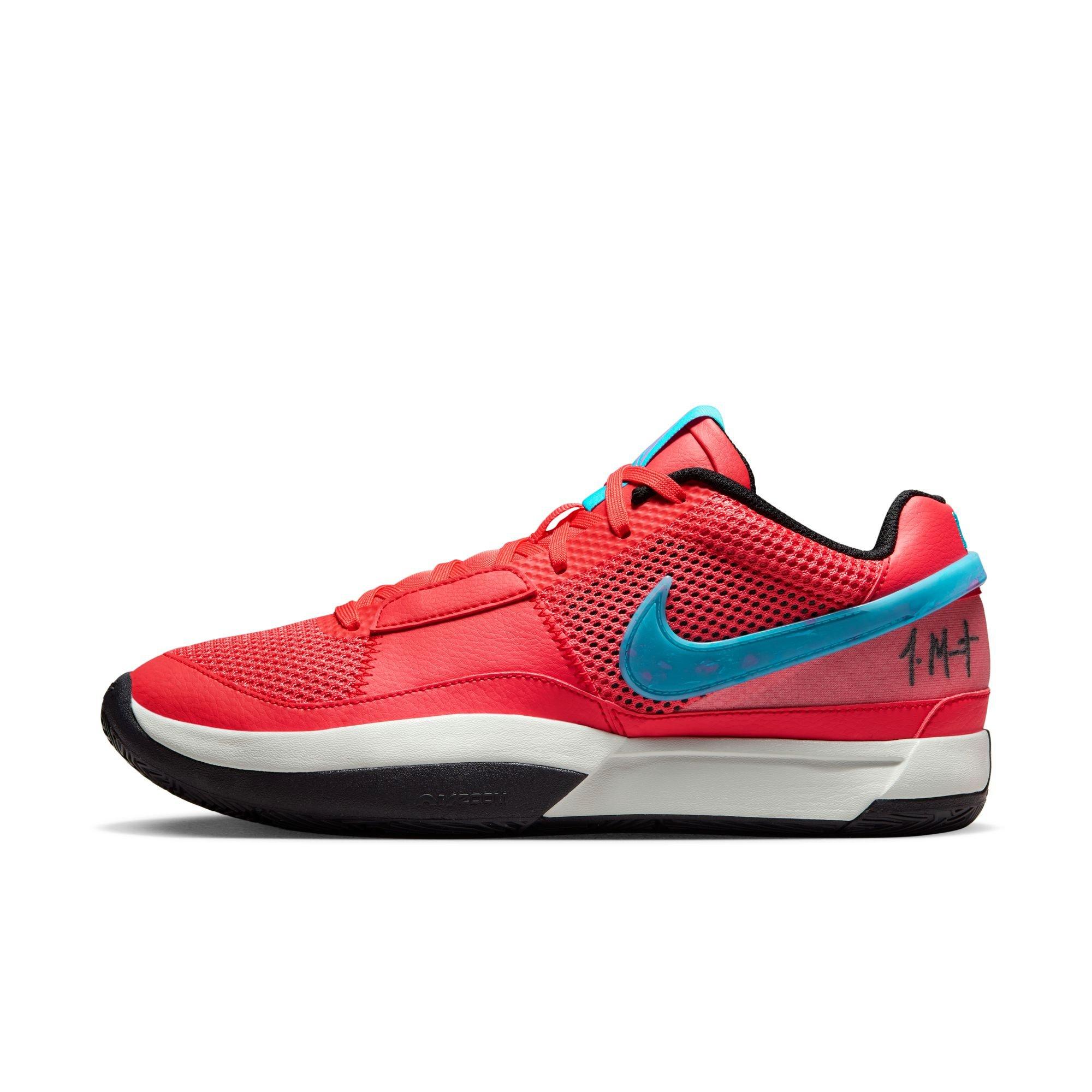 Nike Ja 1 "Ember Glow" Men's Basketball Shoe - EMBER GLOW/BLUE LIGHTNING/LIGHT SILVER Thumbnail View 7