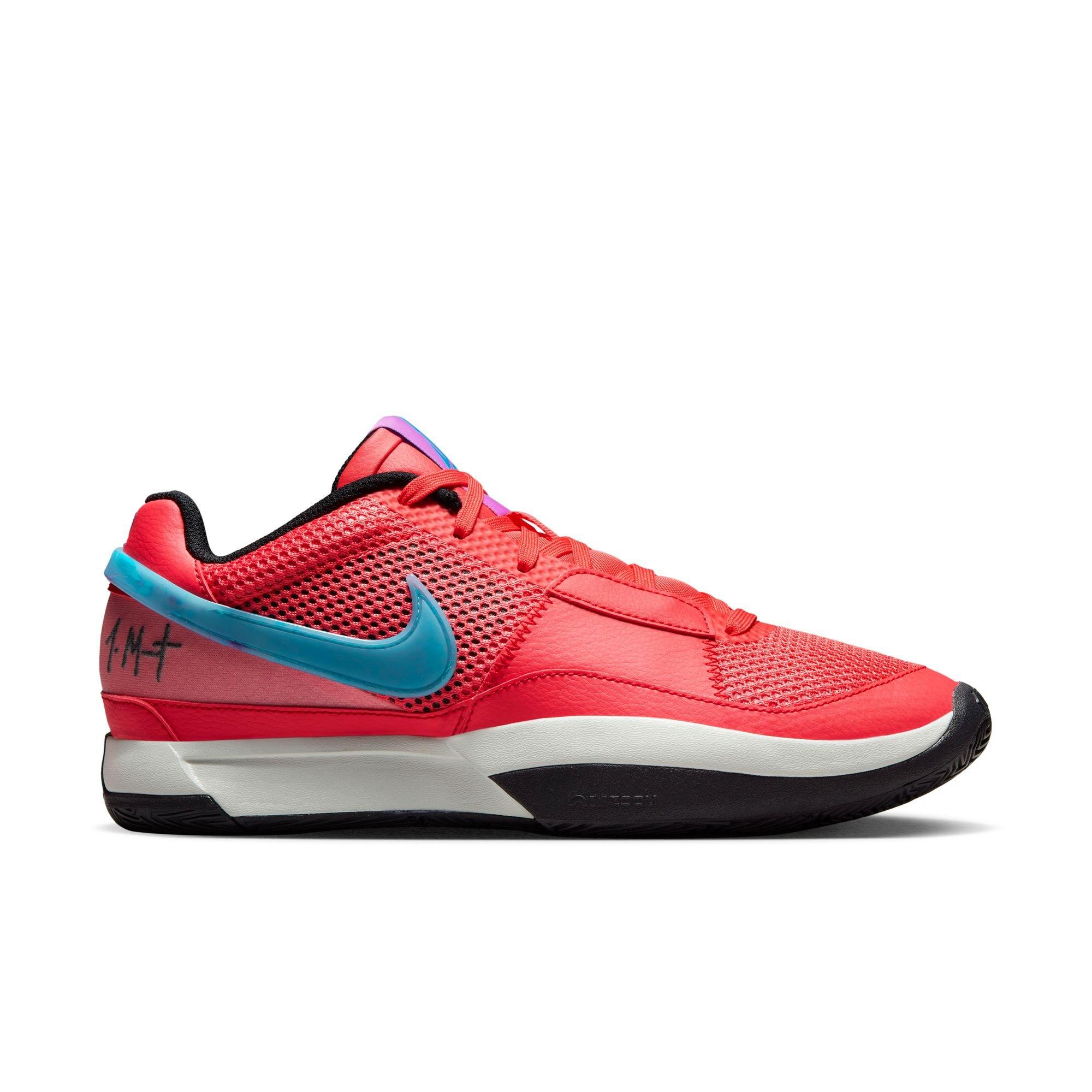 Nike Ja 1 "Ember Glow" Men's Basketball Shoe - EMBER GLOW/BLUE LIGHTNING/LIGHT SILVER Thumbnail View 1