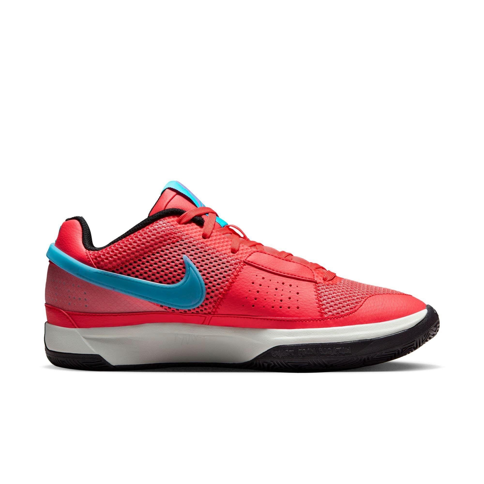 Nike Ja 1 "Ember Glow" Men's Basketball Shoe - EMBER GLOW/BLUE LIGHTNING/LIGHT SILVER Thumbnail View 2