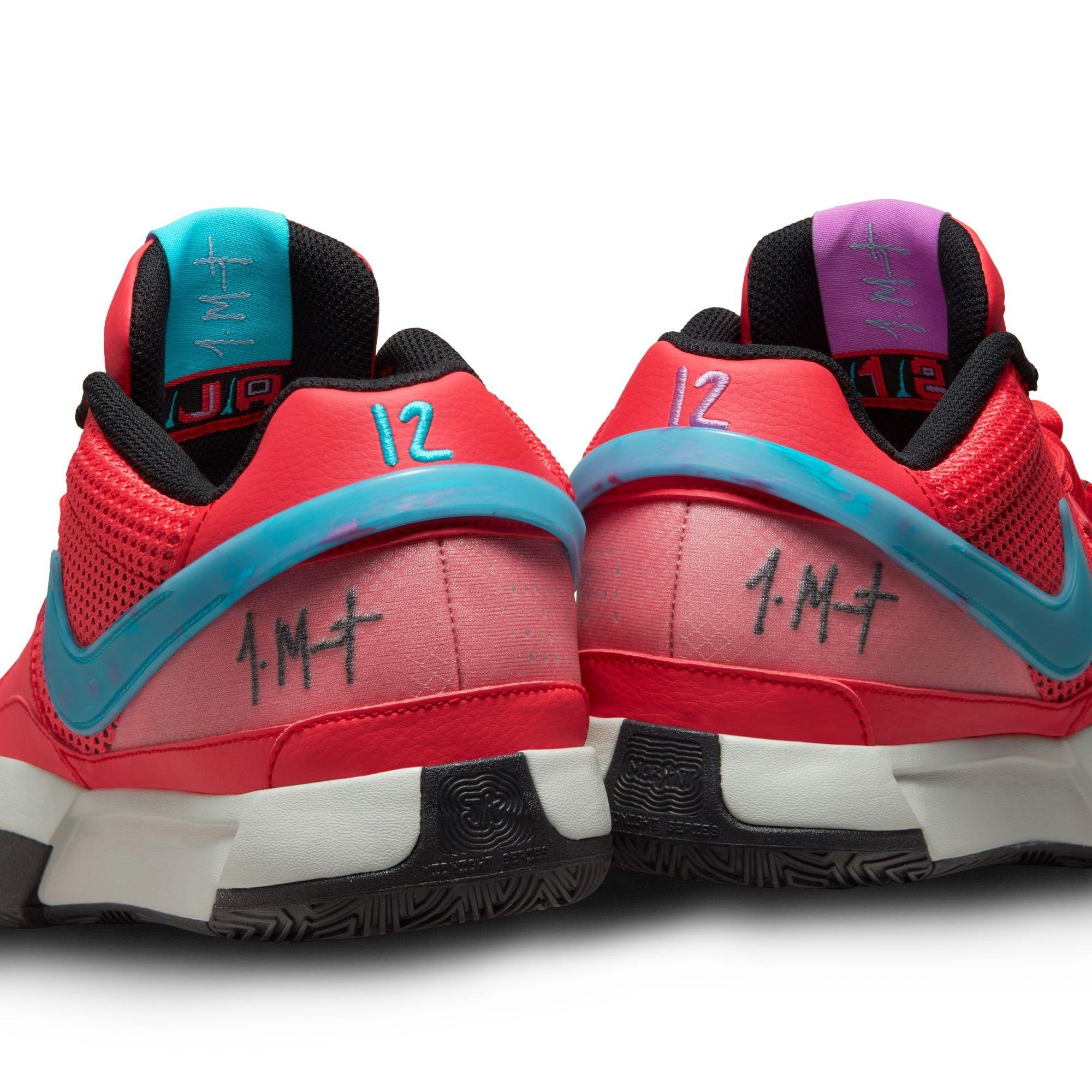 Nike Ja 1 "Ember Glow" Men's Basketball Shoe - EMBER GLOW/BLUE LIGHTNING/LIGHT SILVER Thumbnail View 6