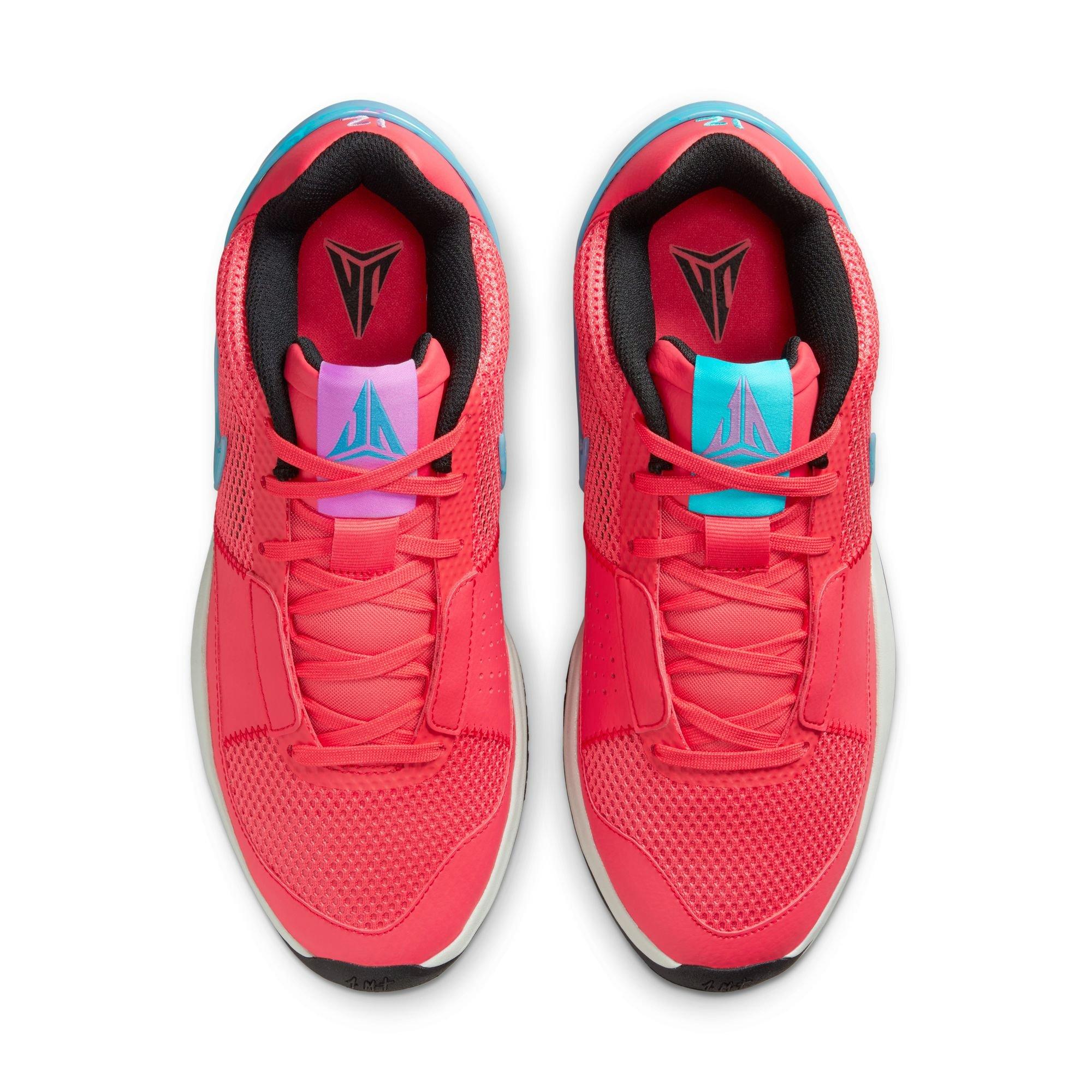 Nike Ja 1 "Ember Glow" Men's Basketball Shoe - EMBER GLOW/BLUE LIGHTNING/LIGHT SILVER Thumbnail View 9