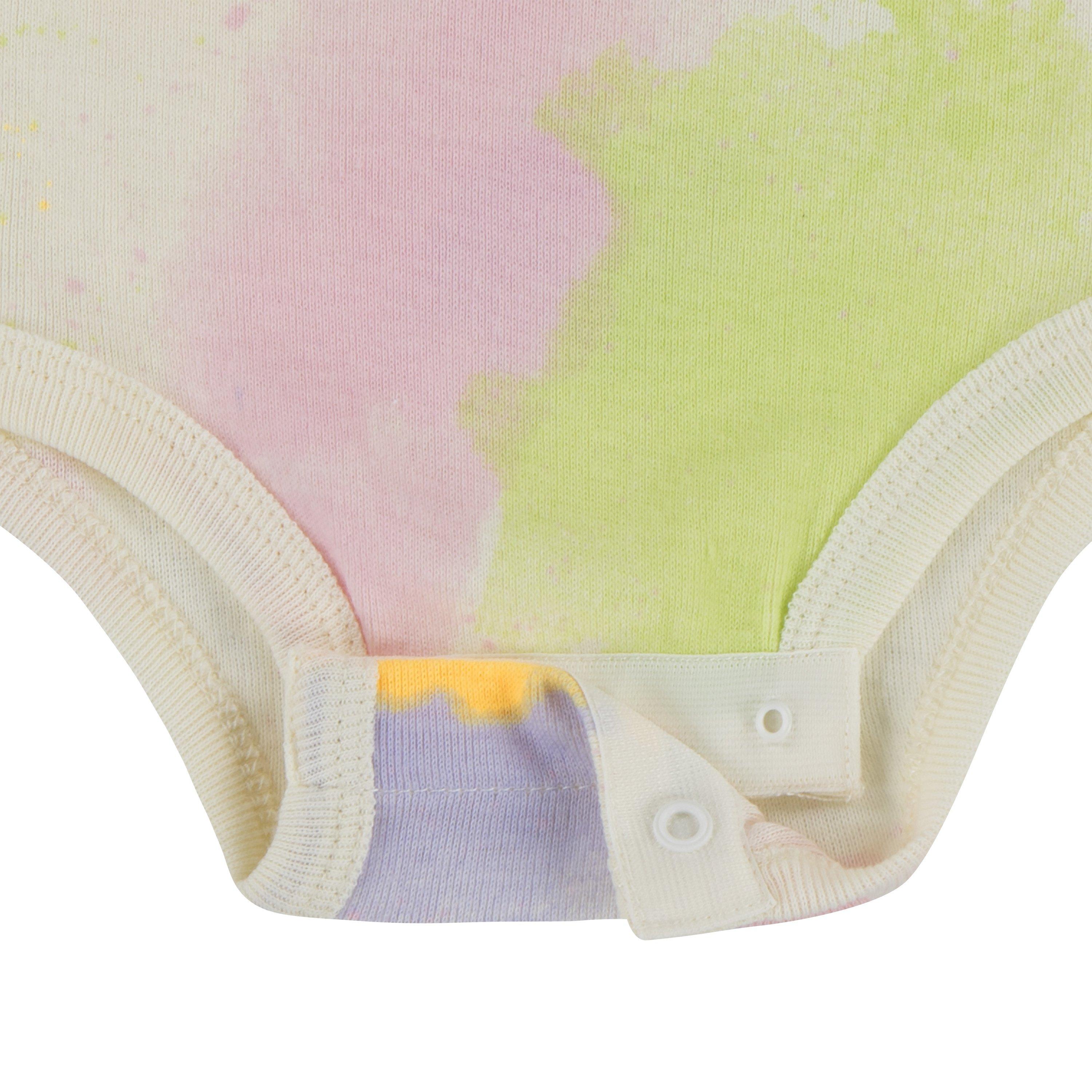 Nike Infant Girls' Printed 3-Piece Onesie Set - Coconut Milk/Pink - WHITE/PINK Thumbnail View 4