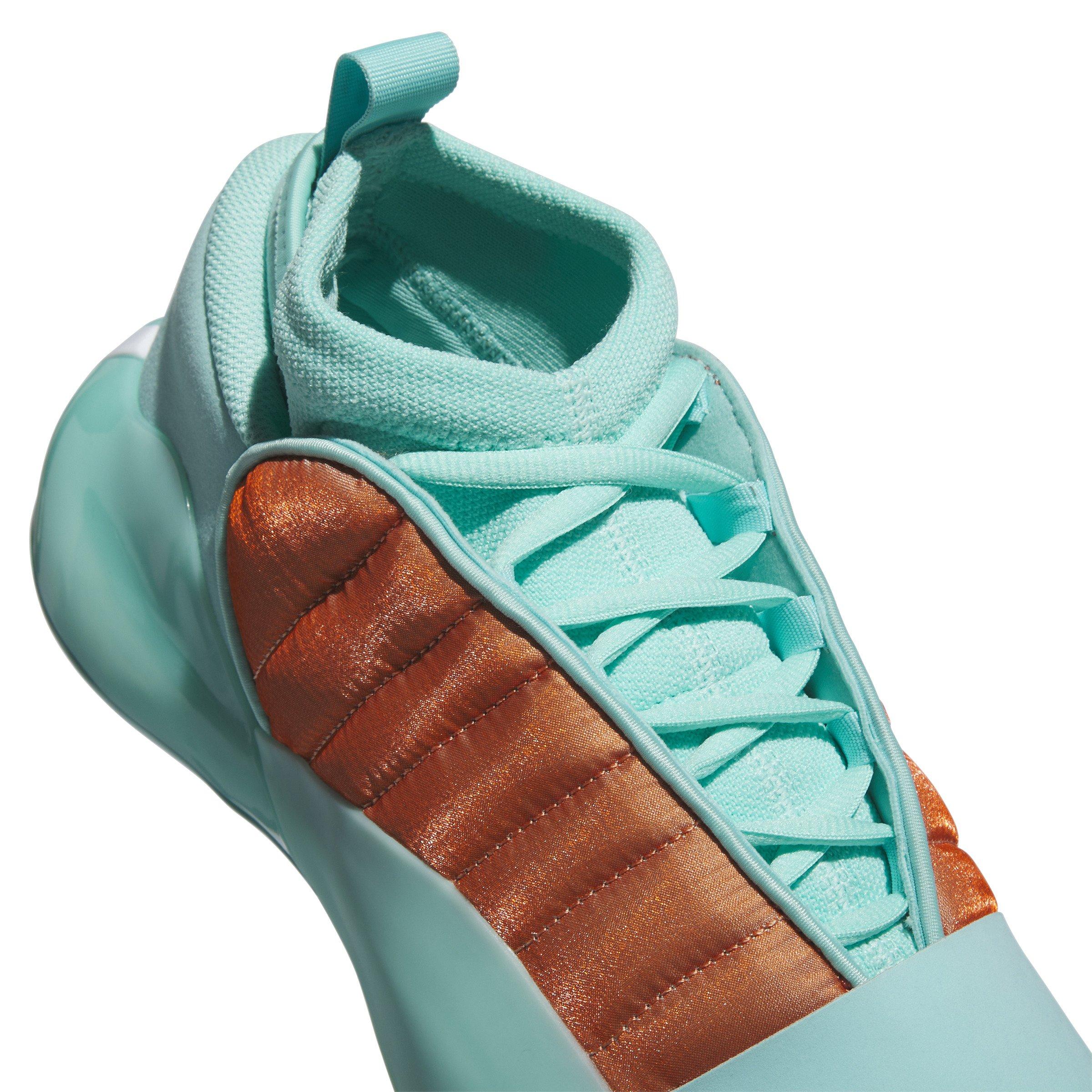 Adidas Harden Vol. 7 Aqua/White Men's Basketball Shoes, Size: 10.5