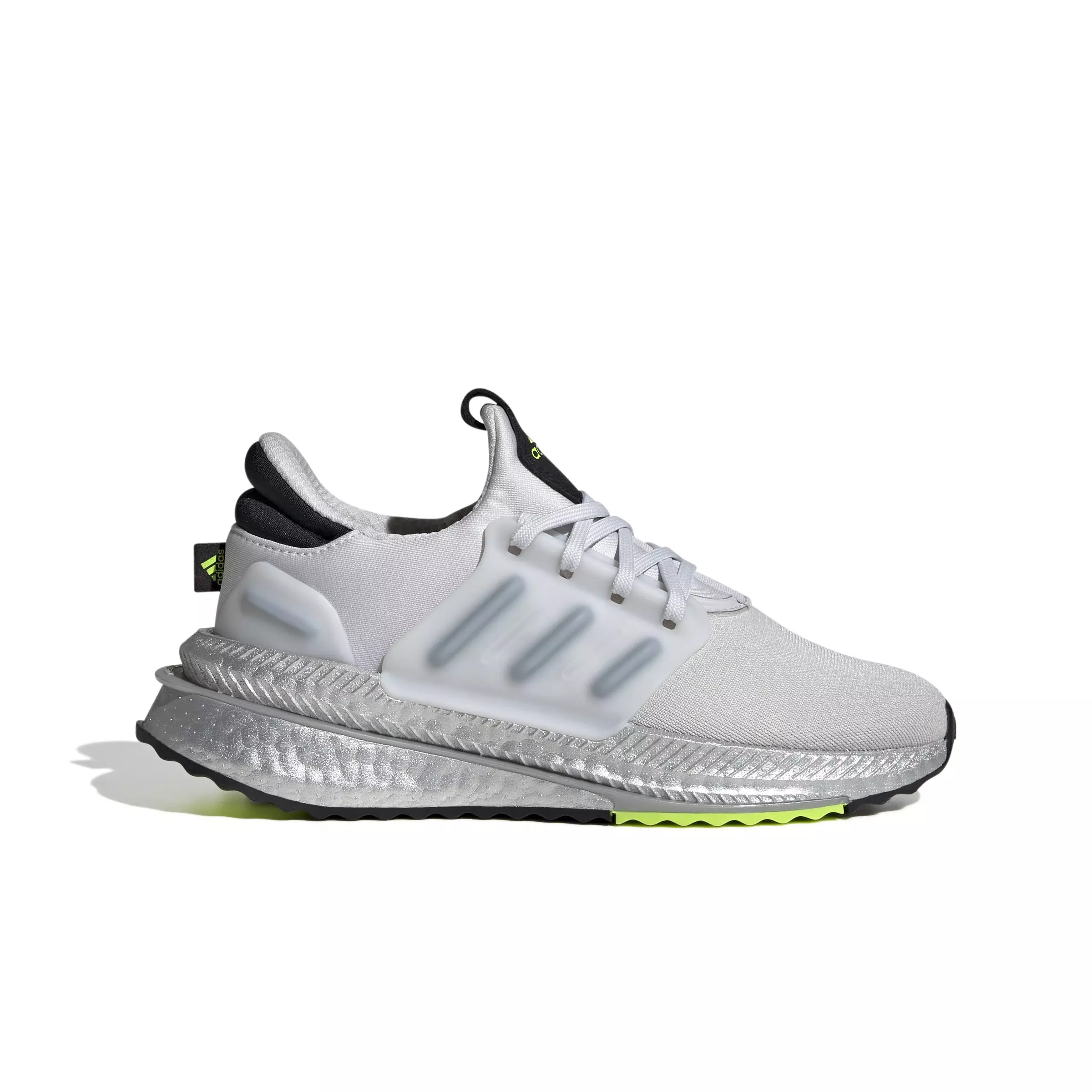 adidas X_PLR BOOST "Dash Grey/Core Black/Lucid Lemon" Grade School Kids' Running Shoe - Dash Grey/Core Black/Lucid Lemon