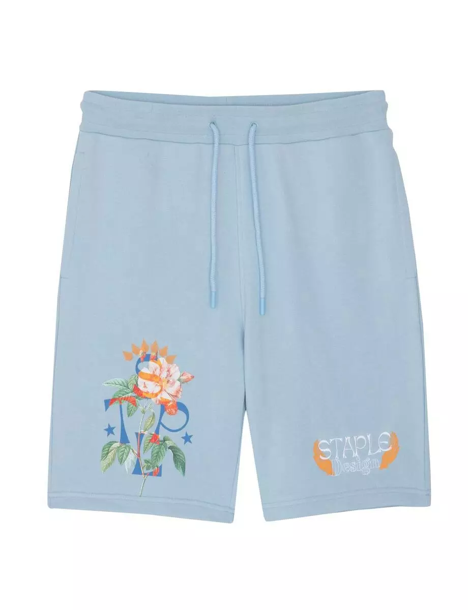 Staple Men's Bloomfield Rose Sweatshorts - Blue - BLUE