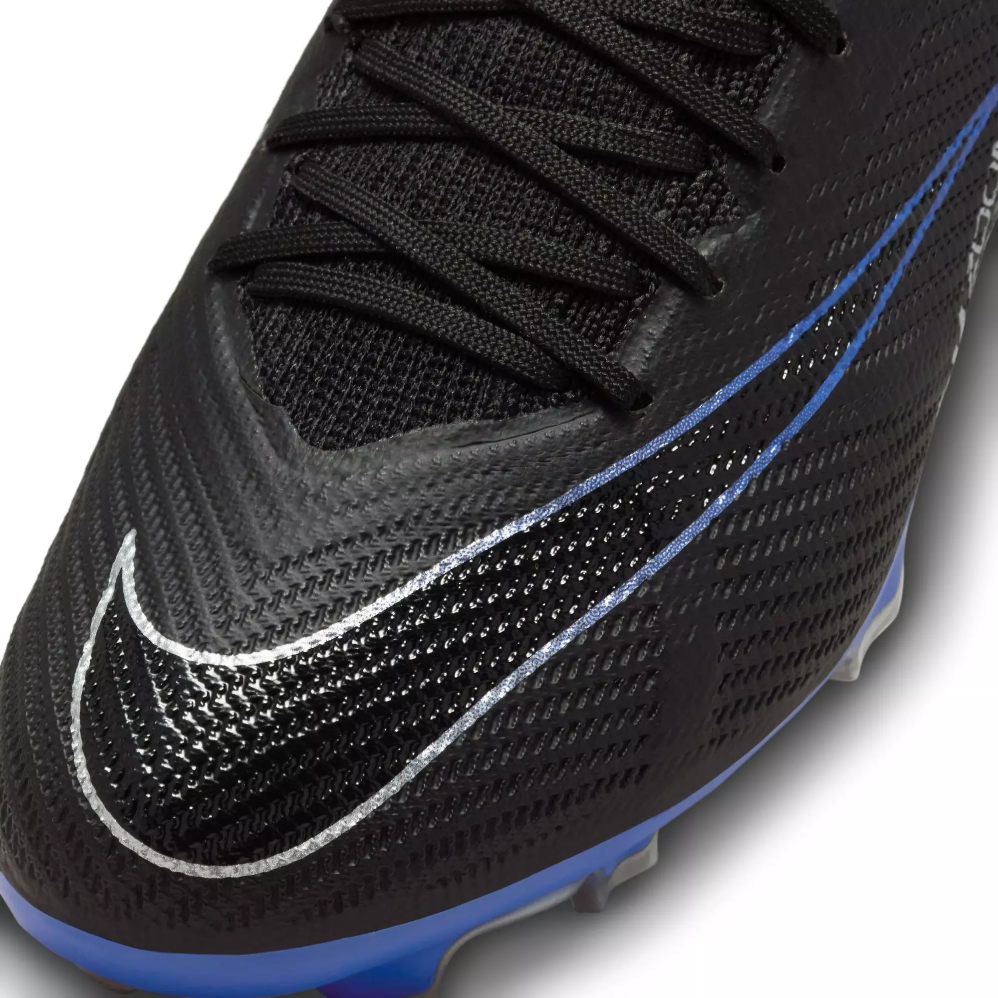 Nike Mercurial Superfly 9 Pro Firm-Ground "Black/Chrome/Hyper Royal" Men's Soccer Cleat - BLACK/ROYAL