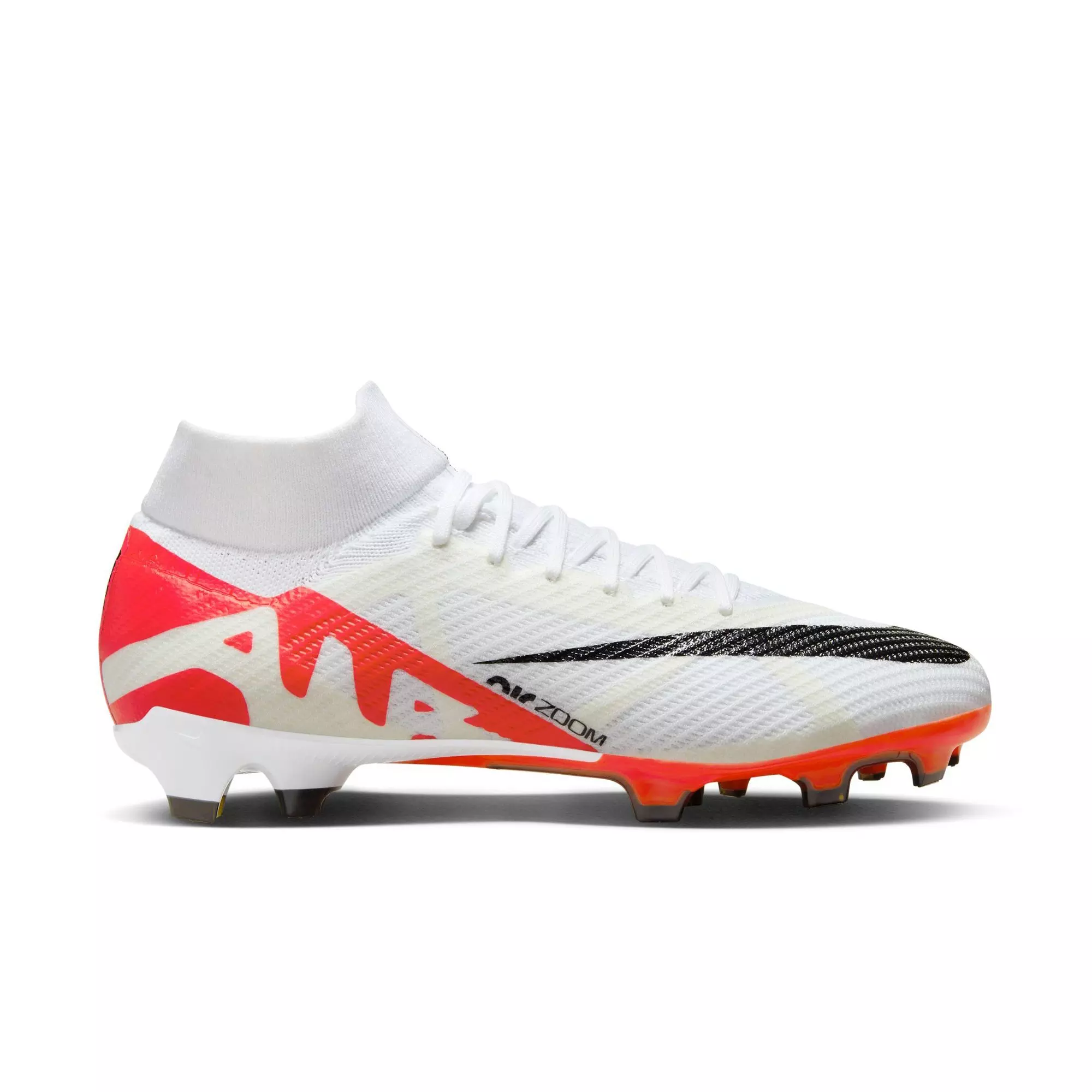 Nike Zoom Mercurial Superfly 9 Pro FG "Bright Crimson/White/Black" Men's Soccer Cleat - RED/BLACK