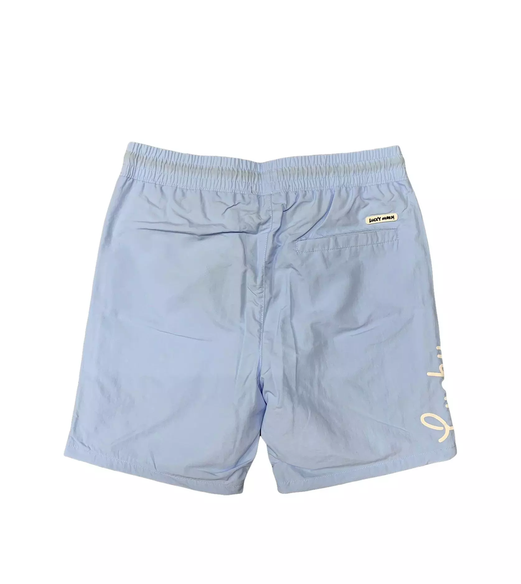 BKYS Men's Blossom Lucky Nylon Shorts - Blue - CAROLINA BLUE