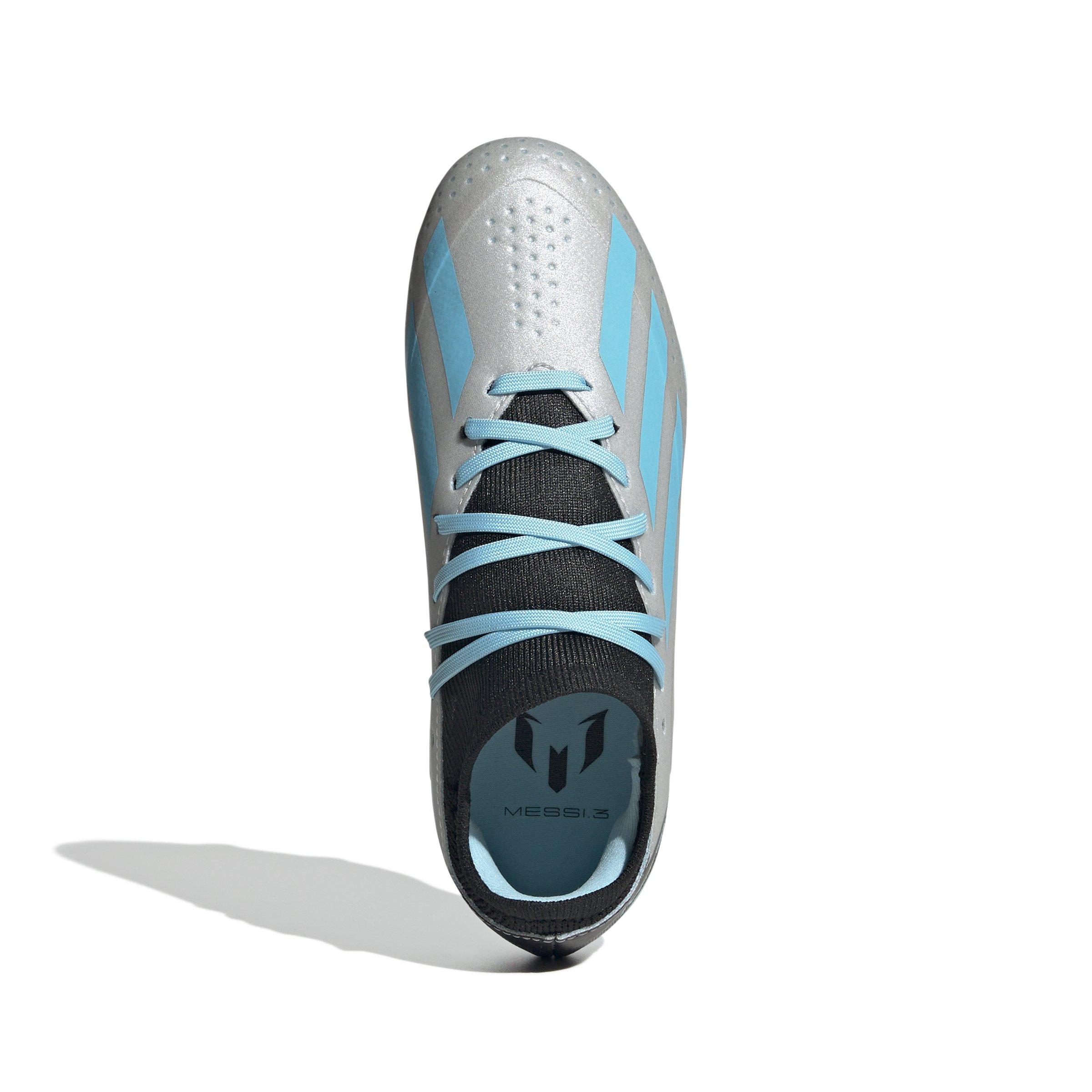 adidas Messi サッカーシューズ シルバー/ブラック/ライトブルー adidas Messi サッカーシューズ シルバー/ブラック/ライトブルー