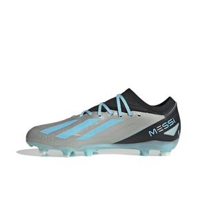adidas X CRAZYLIGHT MESSI.3 FG "Silver Metallic/Bliss Blue/Core Black" Men's Soccer Cleat