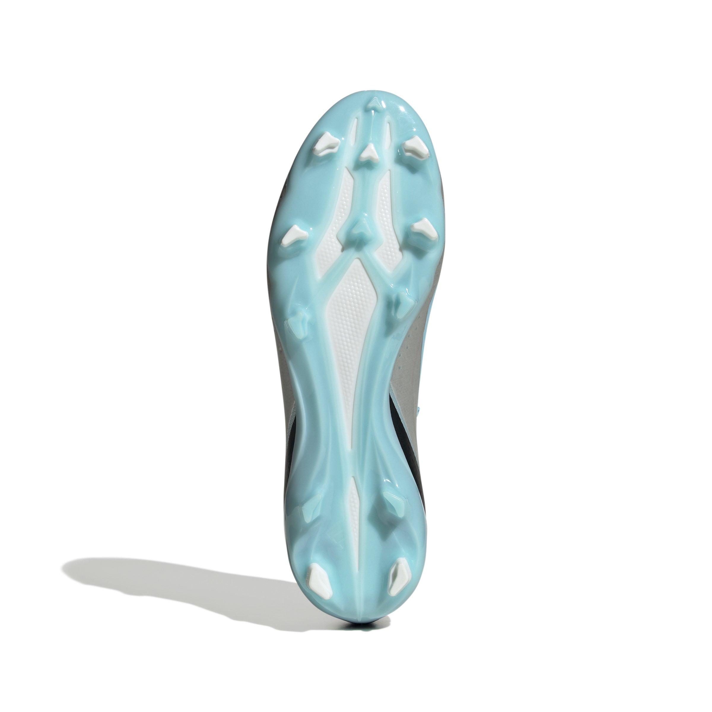 adidas X CRAZYLIGHT MESSI.3 FG "Silver Metallic/Bliss Blue/Core Black" Men's Soccer Cleat - SILVER Thumbnail View 4