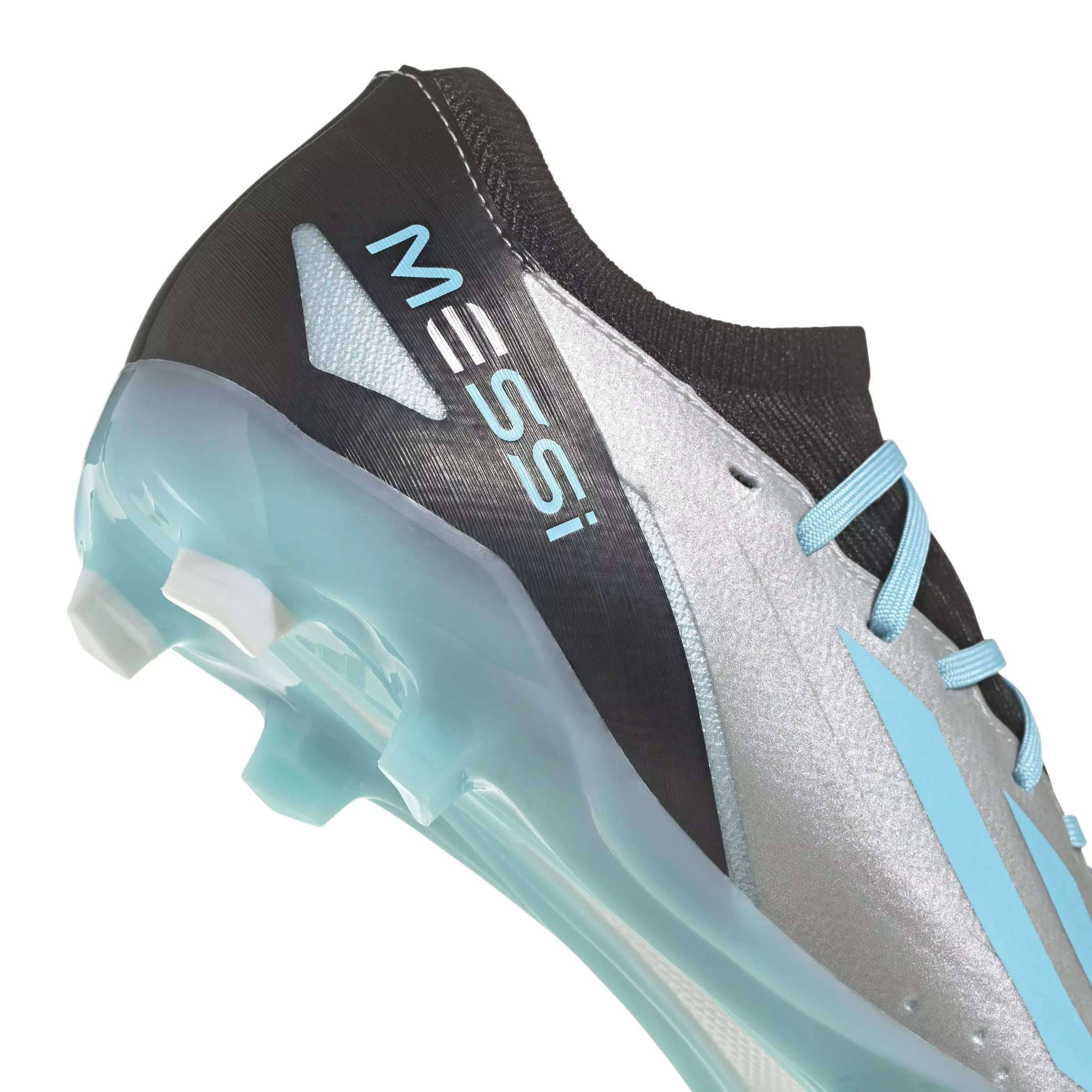 adidas X CRAZYLIGHT MESSI.3 FG "Silver Metallic/Bliss Blue/Core Black" Men's Soccer Cleat - SILVER