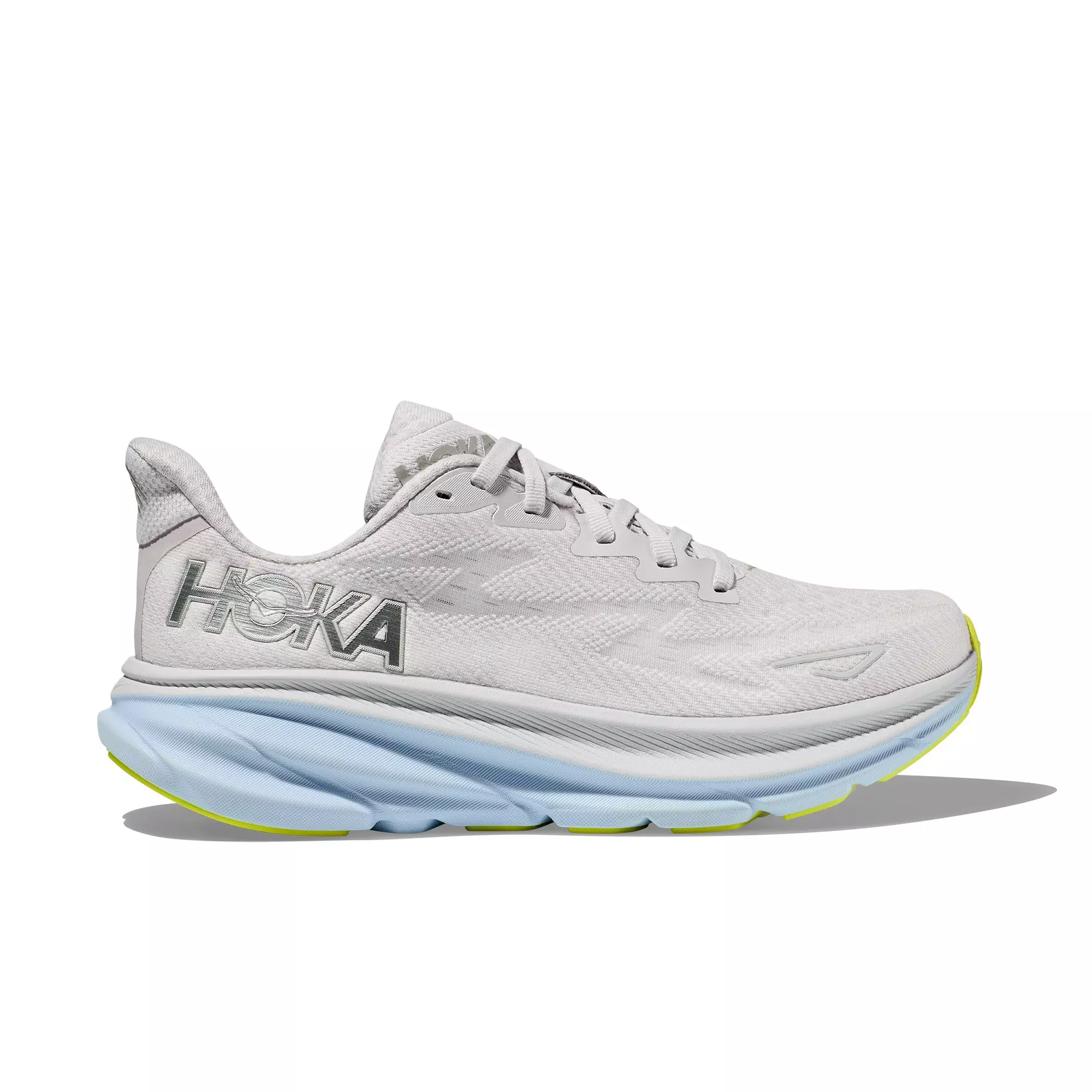 Hoka Clifton 9 "Nimbus Cloud/Ice Water" Women's Running Shoe - WHITE/BLUE