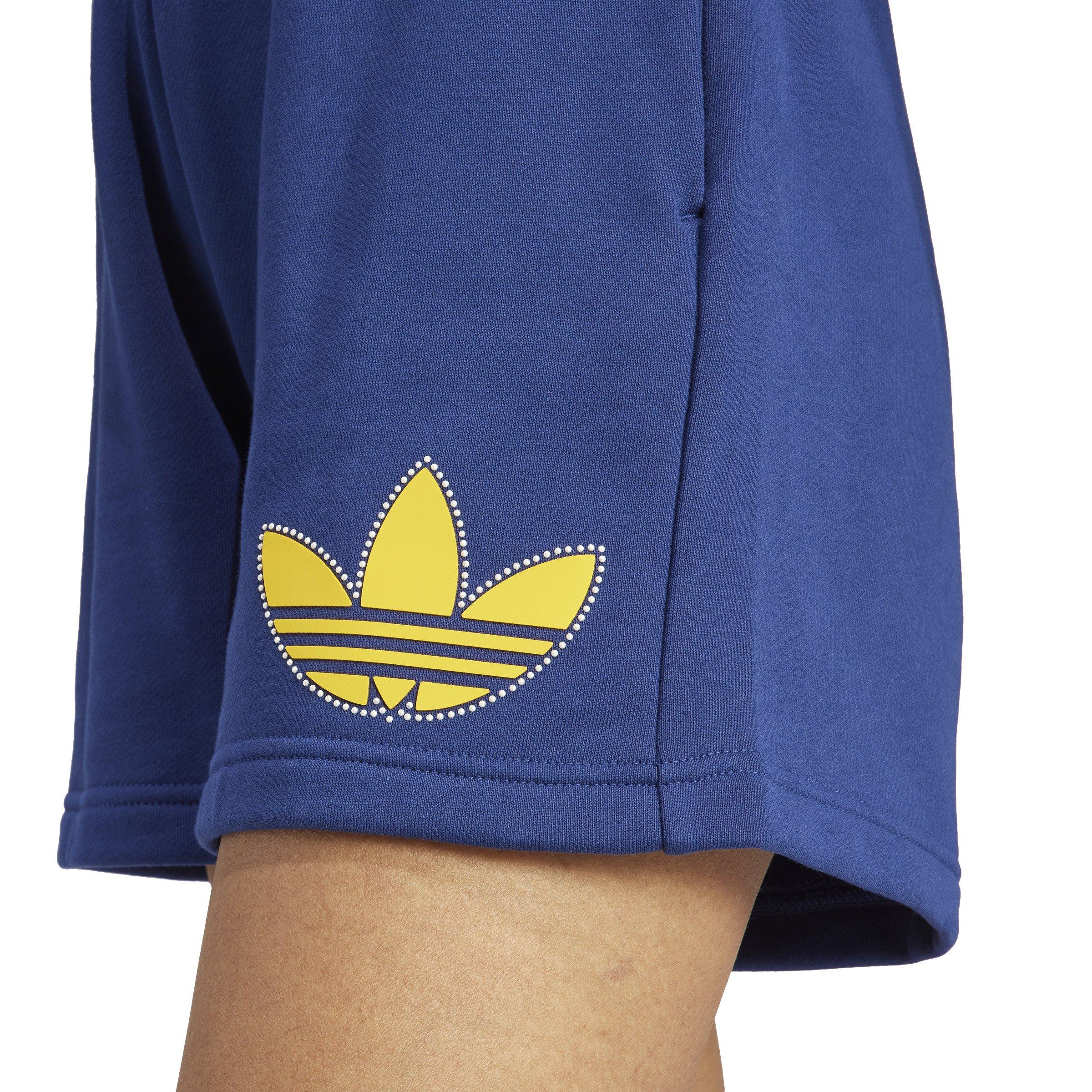 adidas Men's Boyfriend French Terry Shorts - DK BLUE Thumbnail View 4