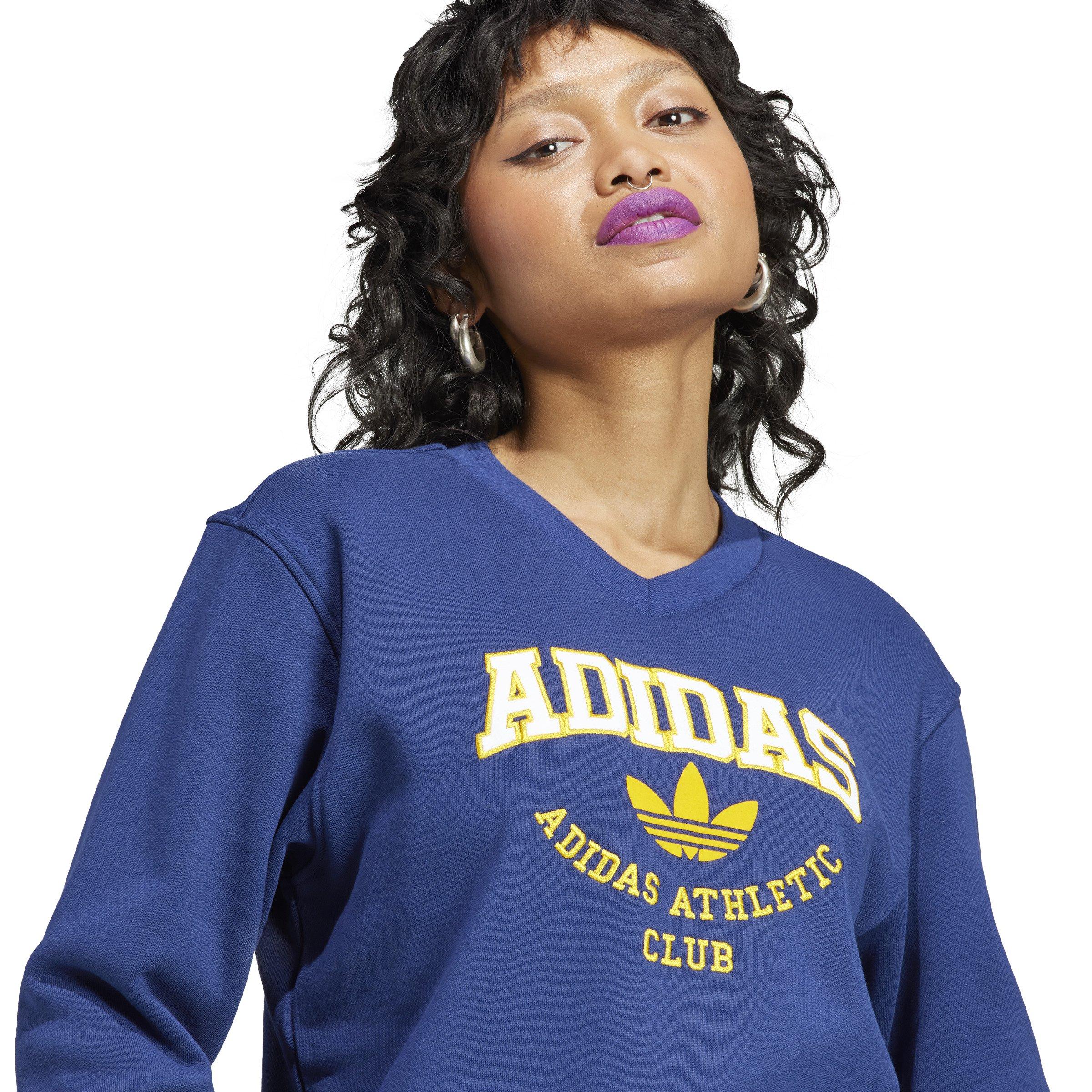 Adidas classic club discount sweatshirt