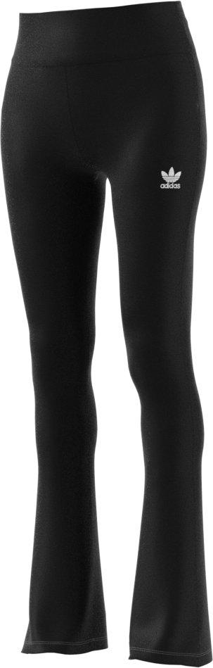 adidas Women's Ribbed Flared Pants-Black