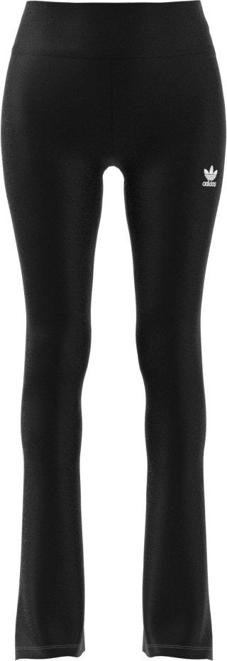 adidas Women's Ribbed Flared Pants-Black