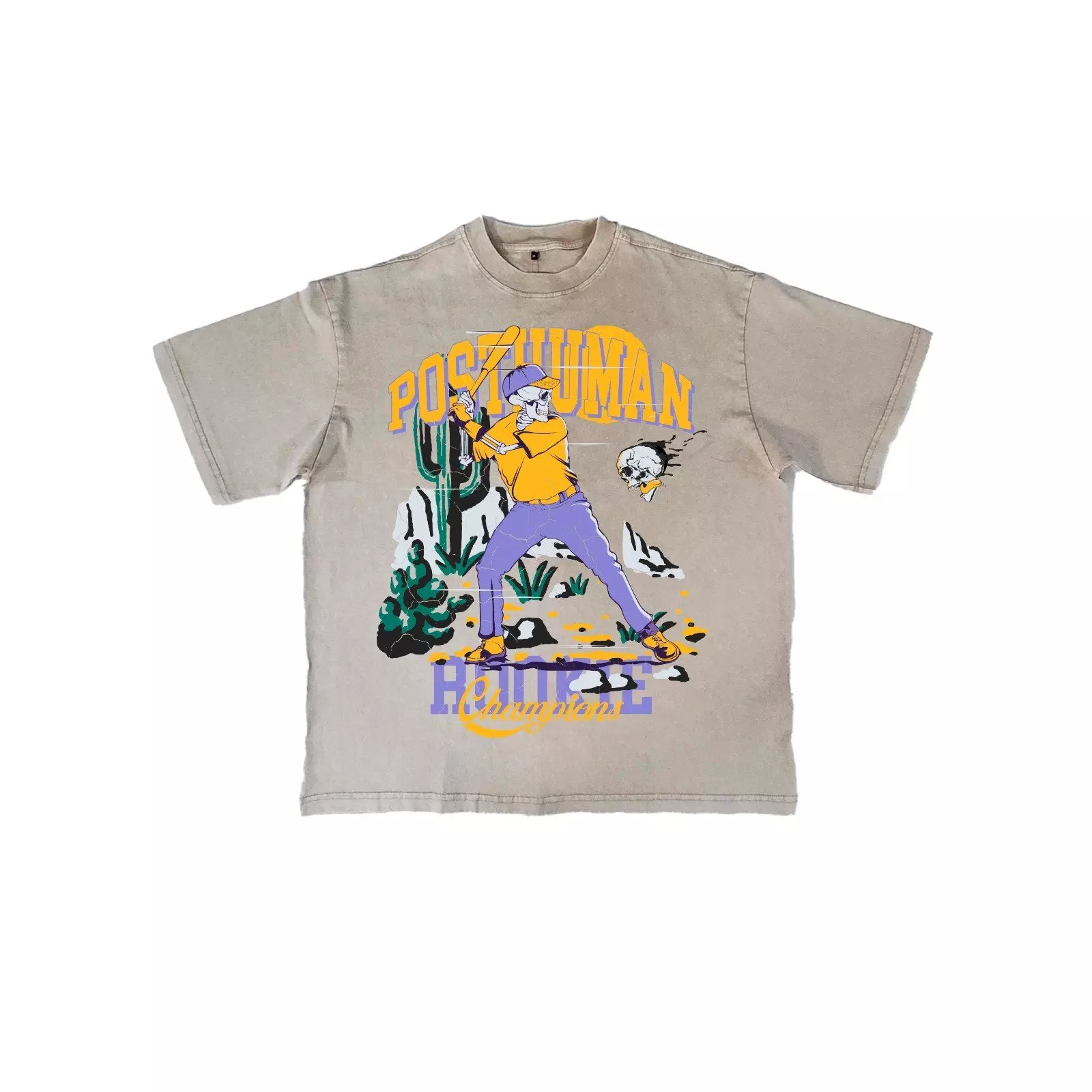Post Human Men's Champions Tee - Cream - CREAM