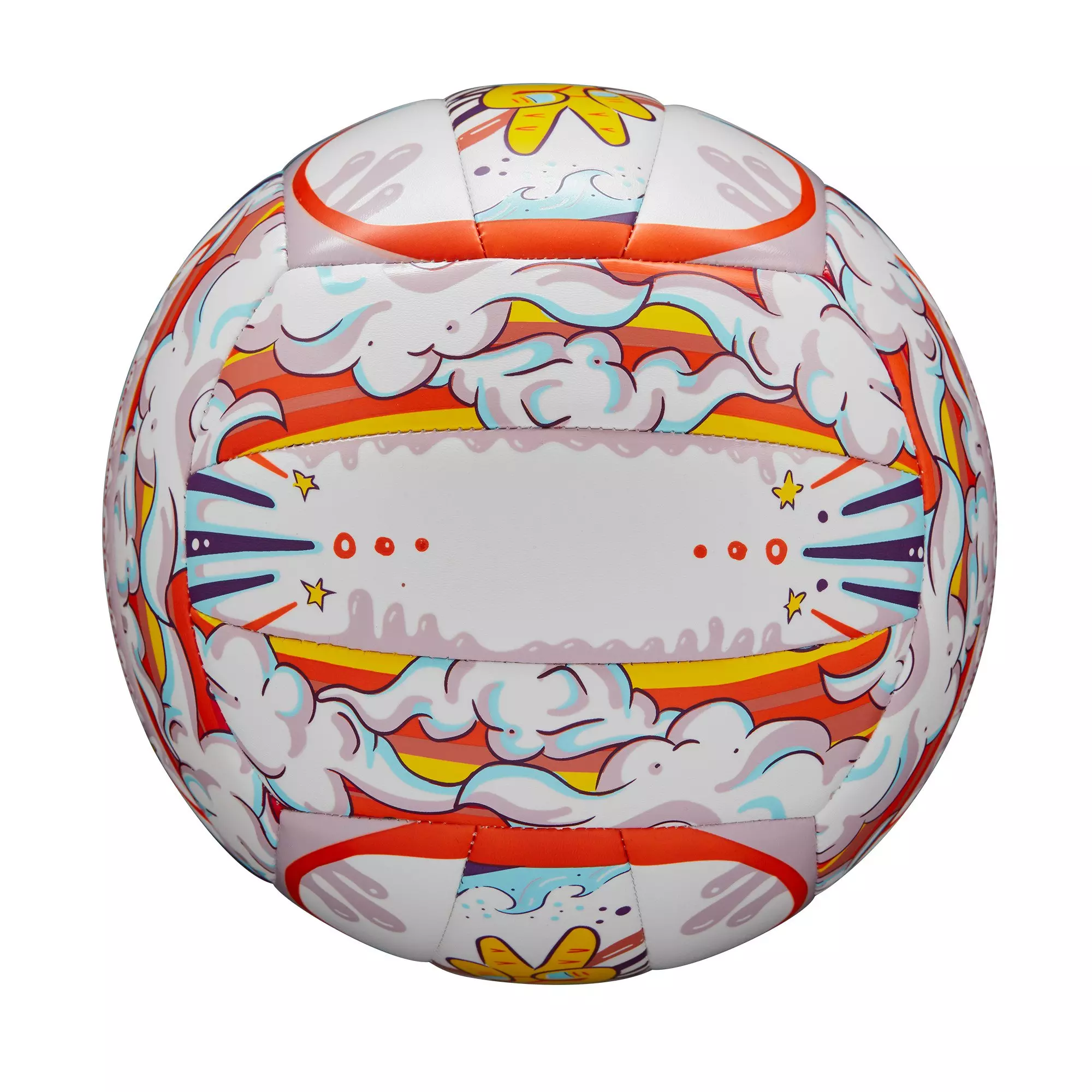 Wilson Graffiti Peace Volleyball - WHITE/ORANGE