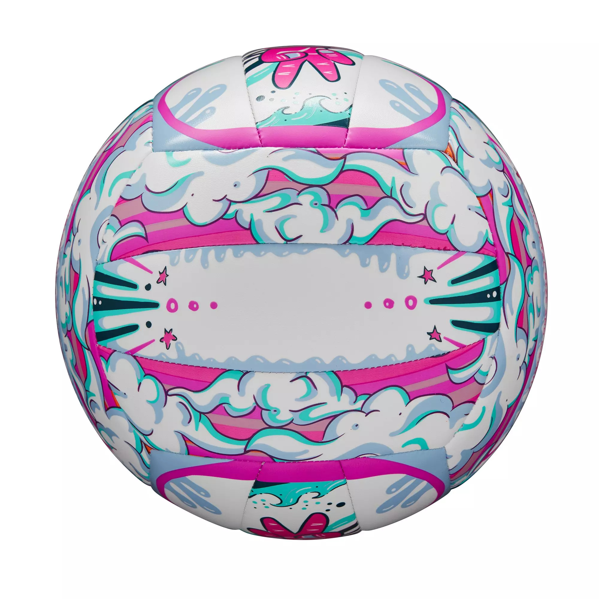 Wilson Graffiti Peace Volleyball - White/Purple - WHITE/PURPLE