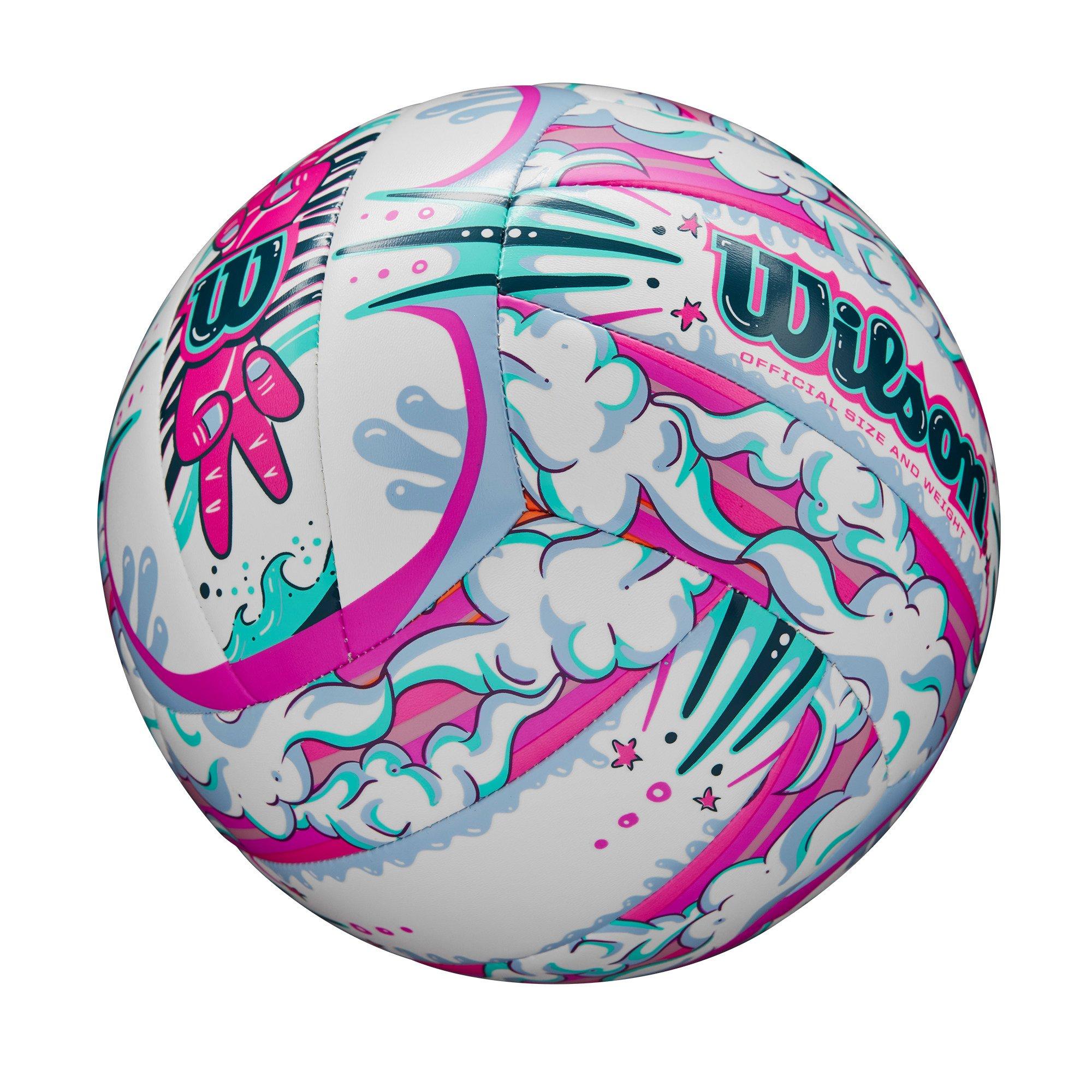 Wilson Graffiti Peace Volleyball - White/Purple - WHITE/PURPLE Thumbnail View 7