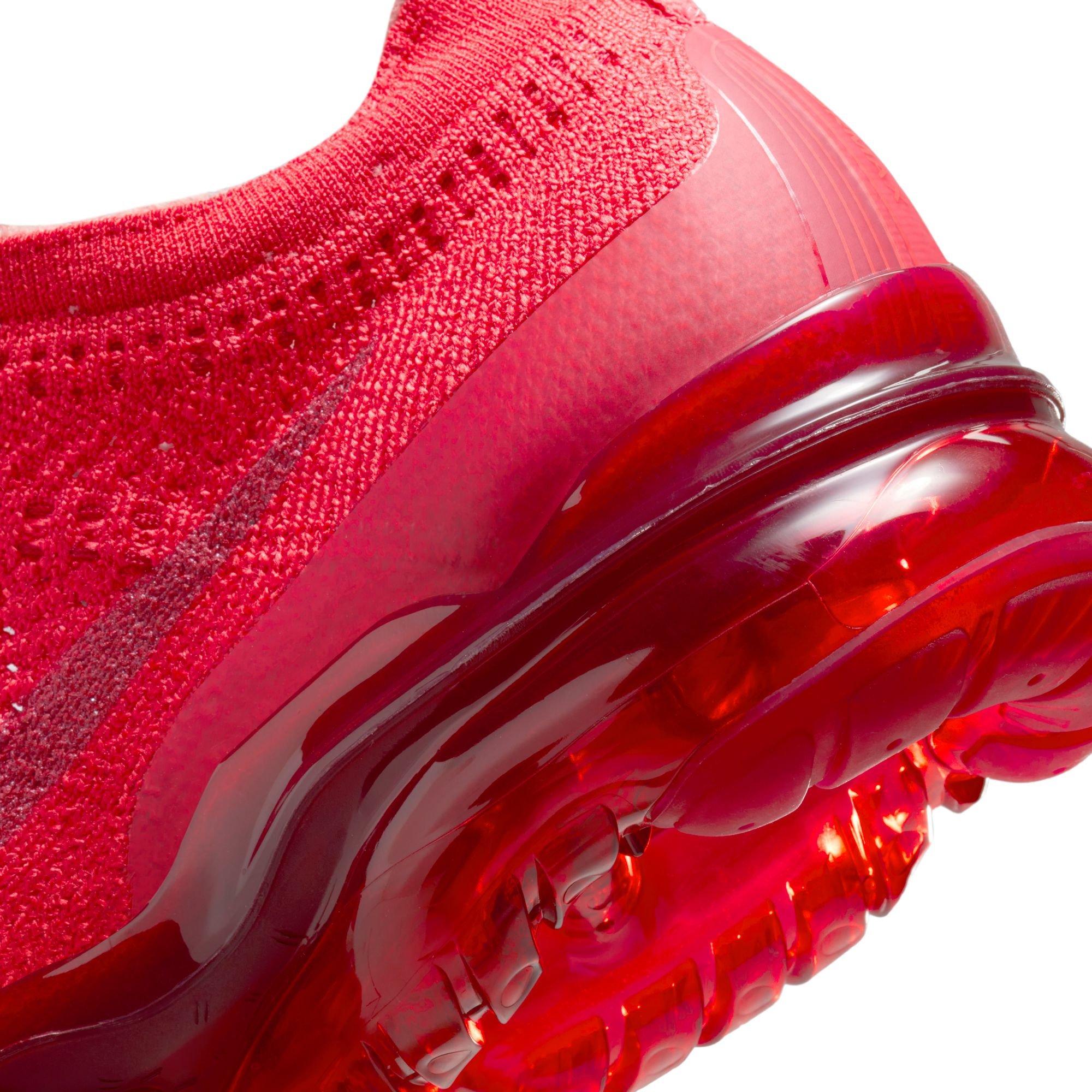 Red nike air vapormax flyknit online