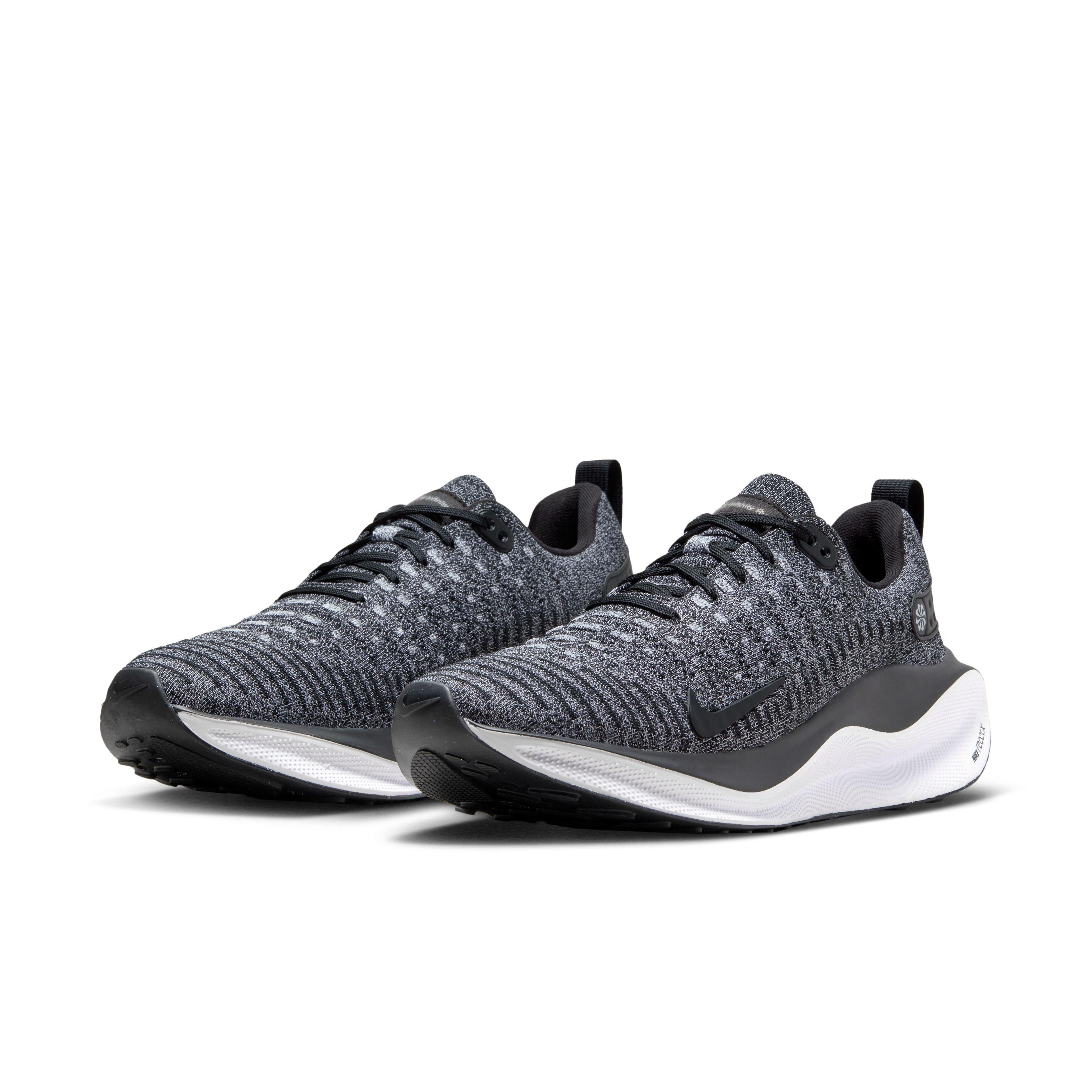 Nike React Infinity Flyknit 4 "Grey/Black" Men's Running Shoe - GREY/BLACK Thumbnail View 3