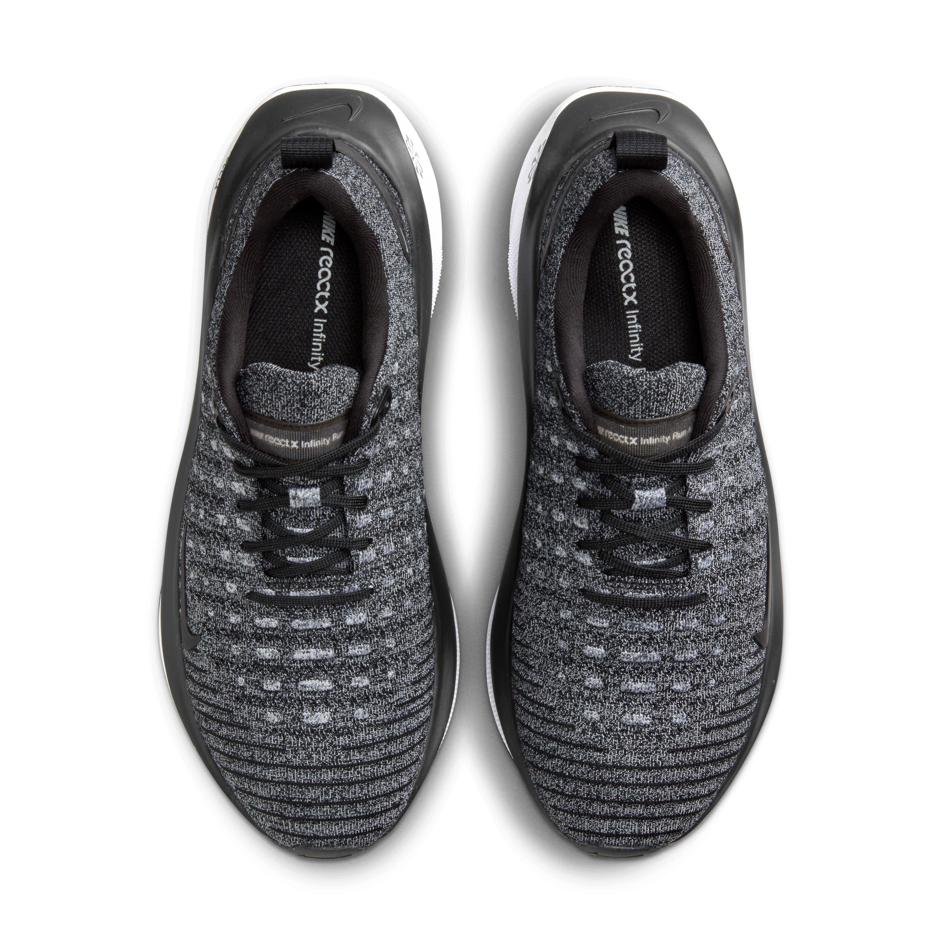 Nike React Infinity Flyknit 4 "Grey/Black" Men's Running Shoe - GREY/BLACK Thumbnail View 9