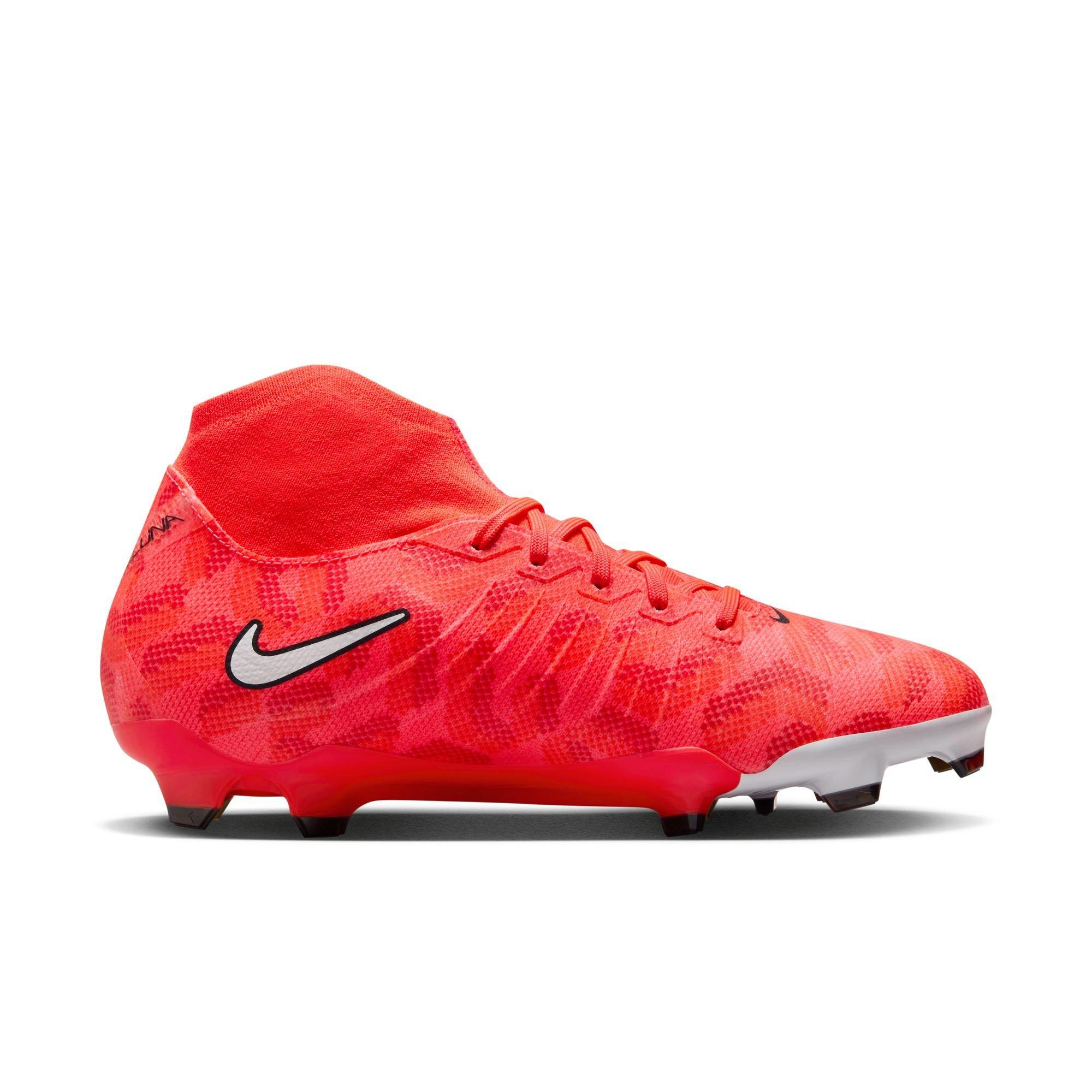 Nike red best sale cleats soccer