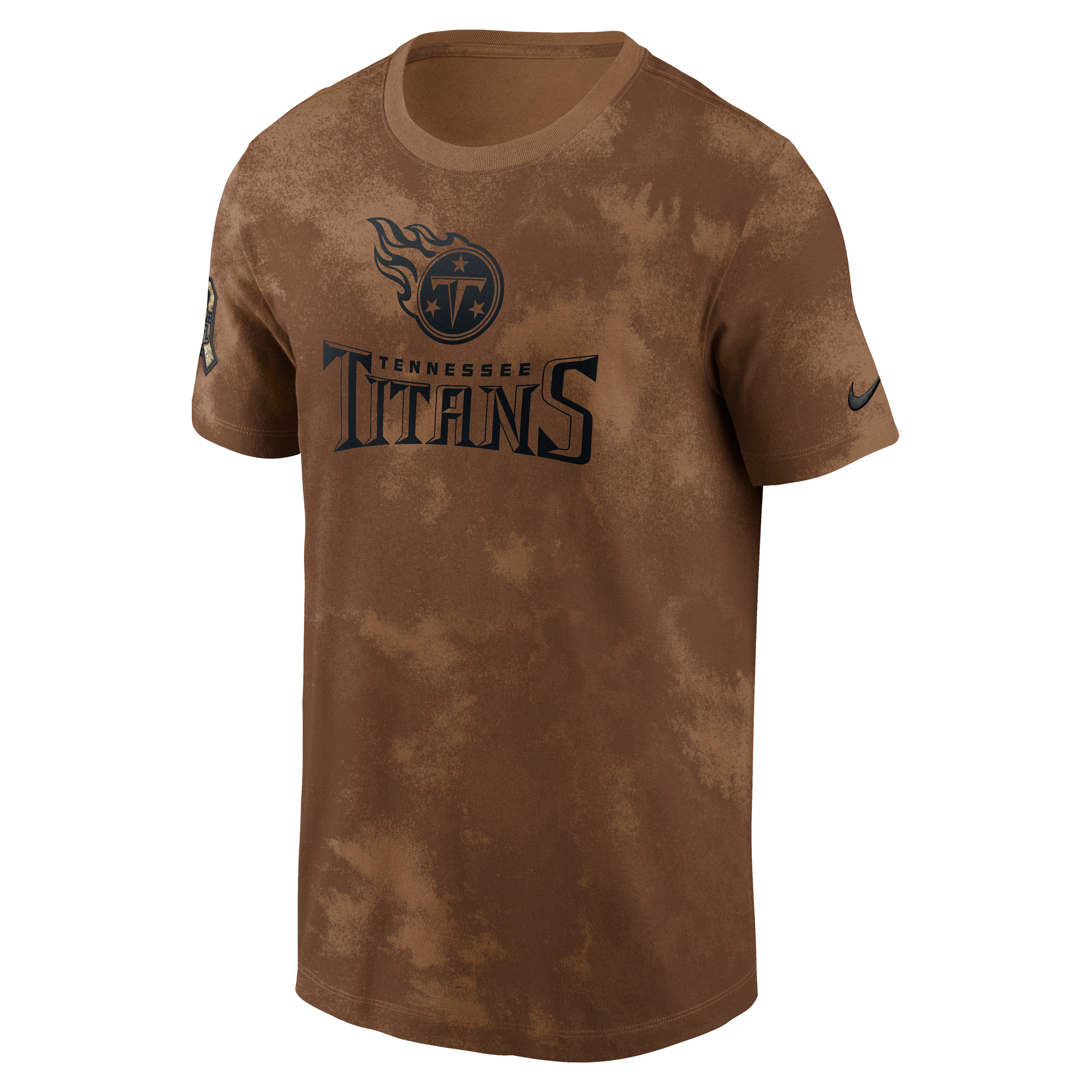 Nike Men's Tennessee Titans Salute to Service T-Shirt - BROWN Thumbnail View 1