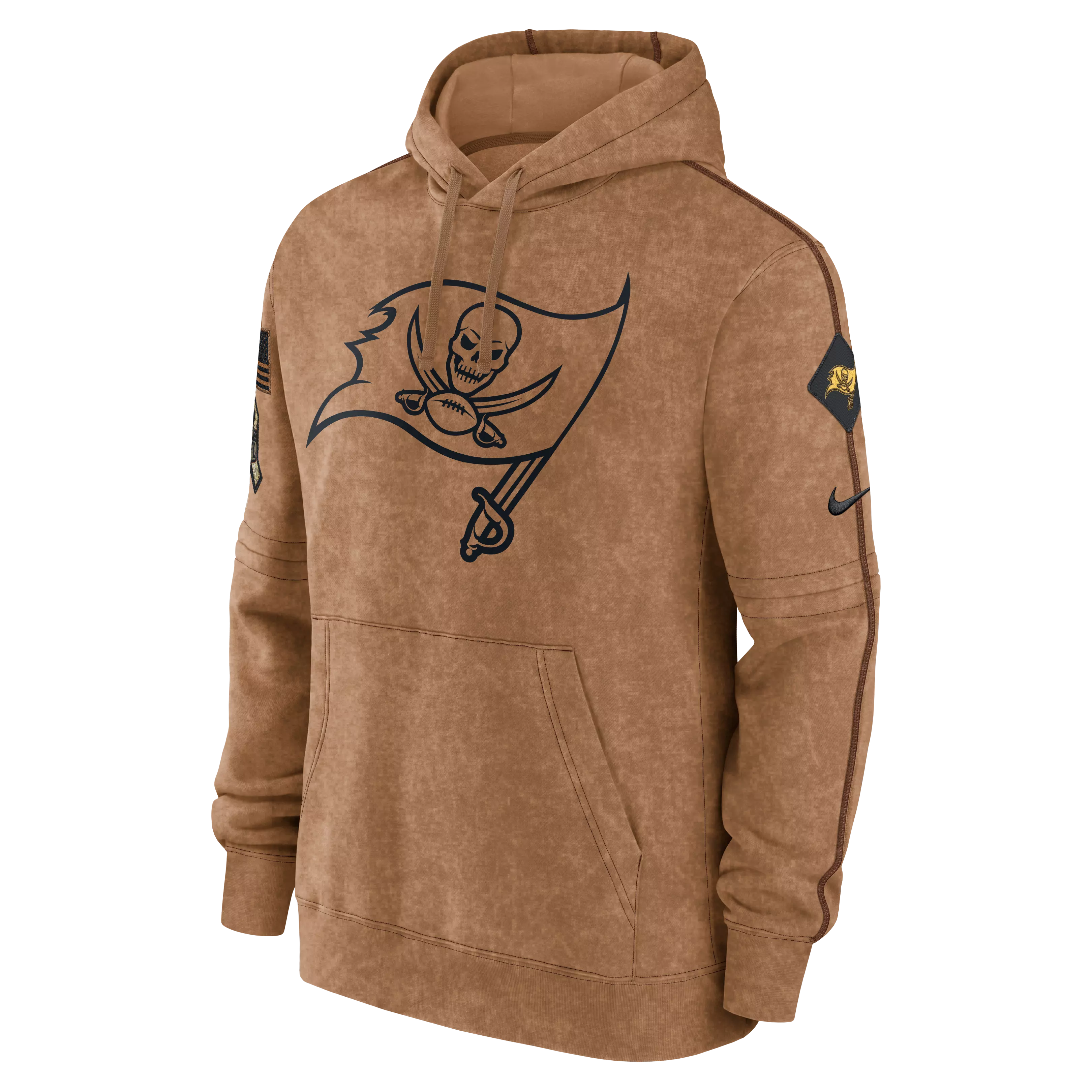 Nike Men's Tampa Bay Buccaneers Salute to Service Pullover Hoodie - BROWN