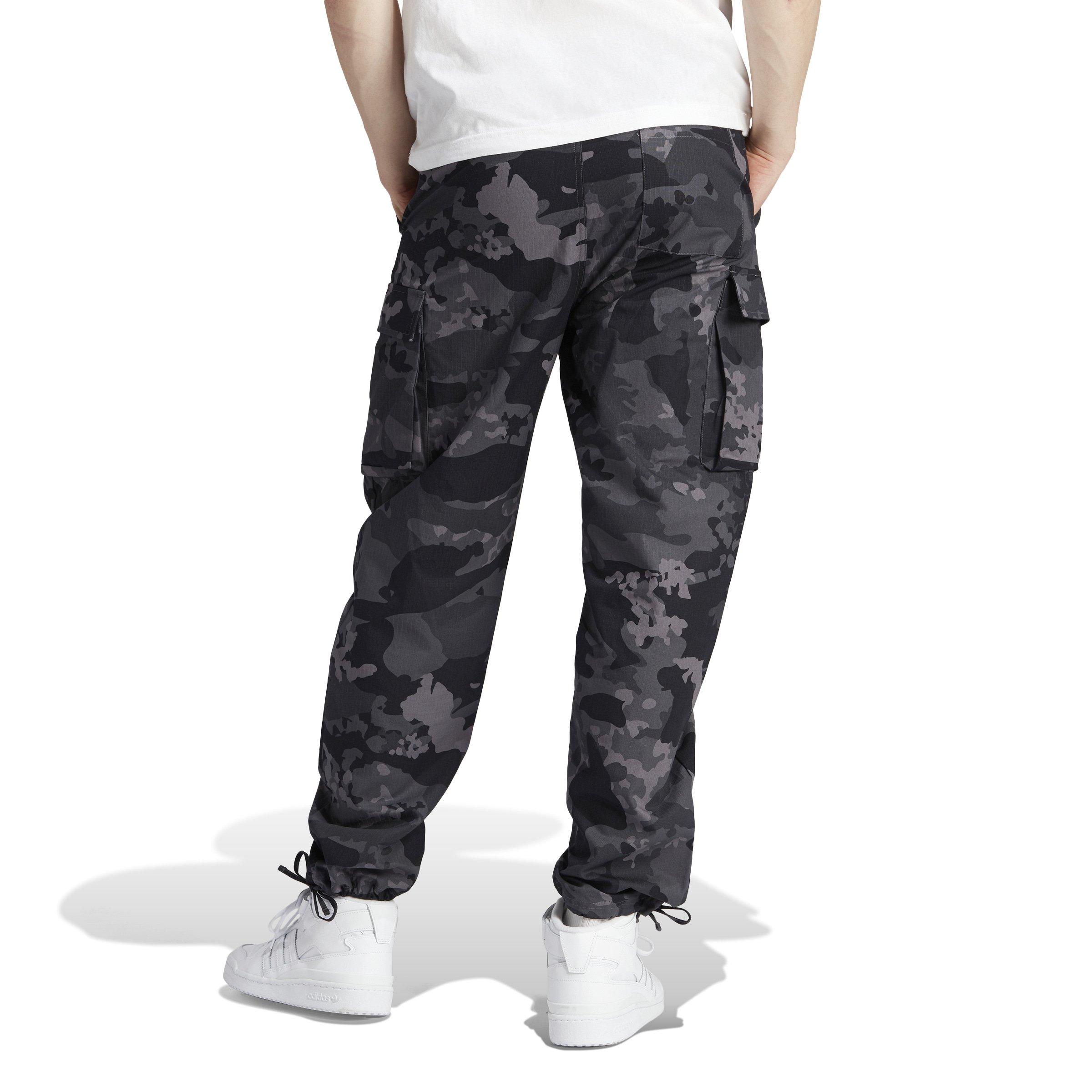 adidas Men's Essentials Trefoil Cargo Pants-Camo/Black - CAMO/BLACK Thumbnail View 2