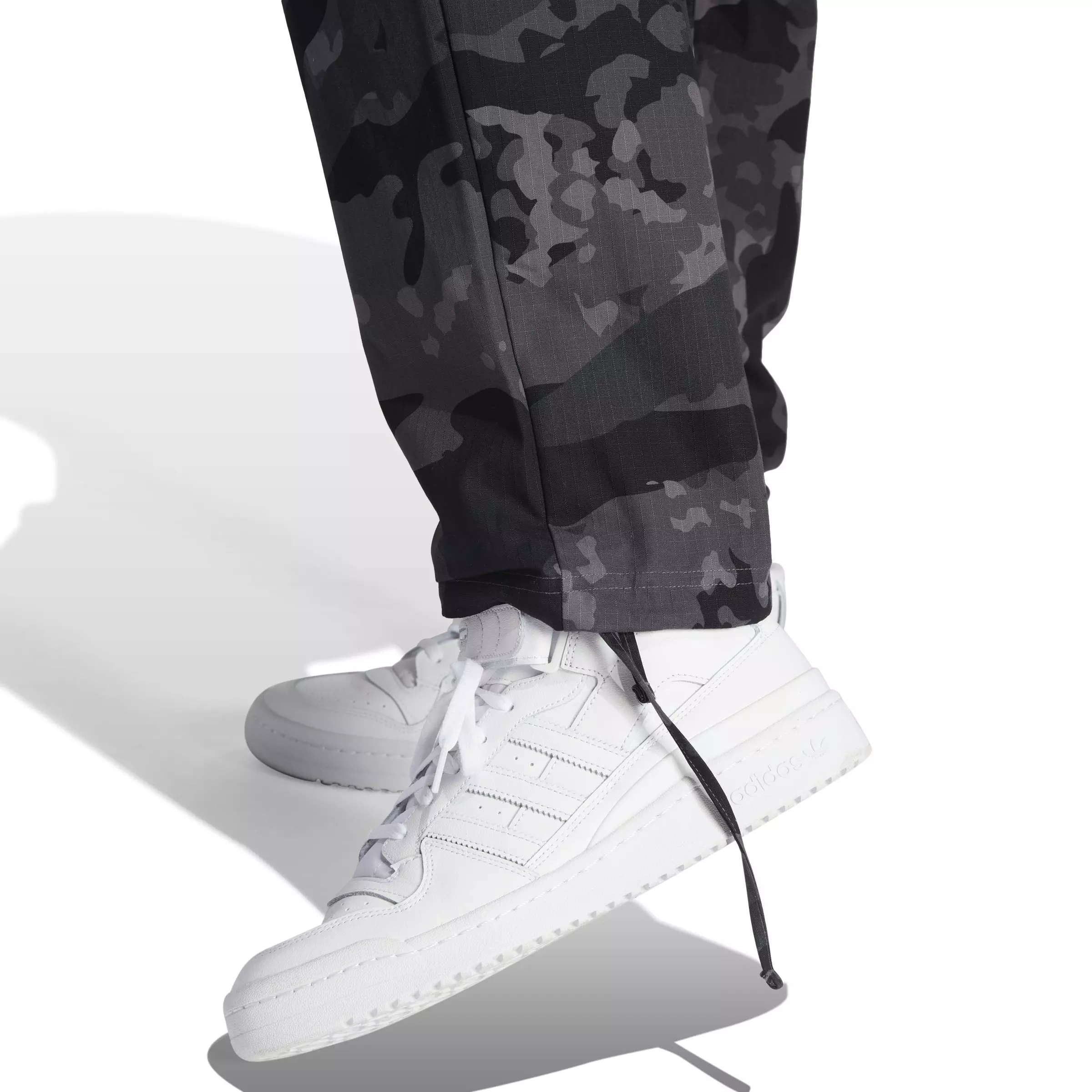 adidas Men's Essentials Trefoil Cargo Pants-Camo/Black - CAMO/BLACK