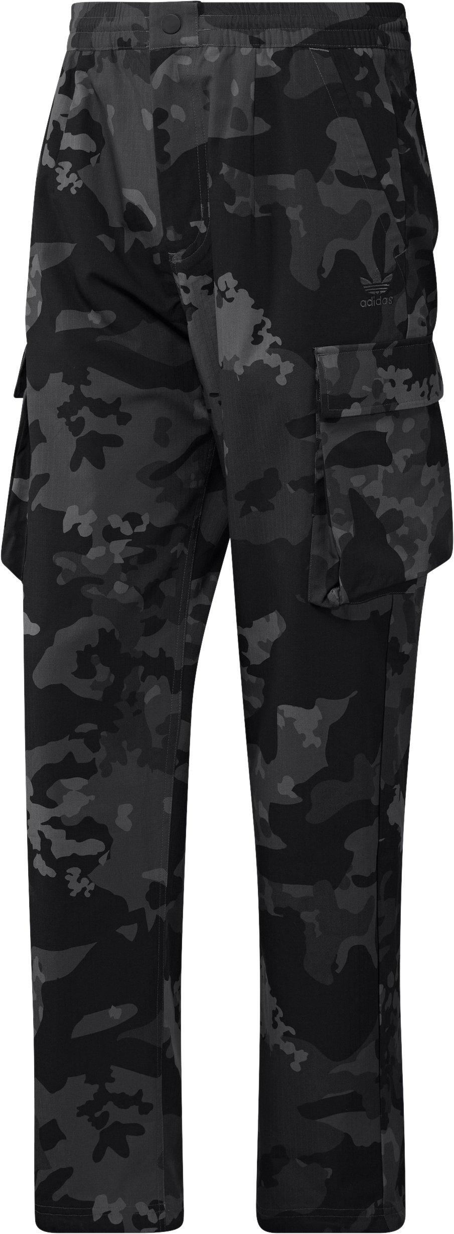 adidas Men's Essentials Trefoil Cargo Pants-Camo/Black - CAMO/BLACK Thumbnail View 6