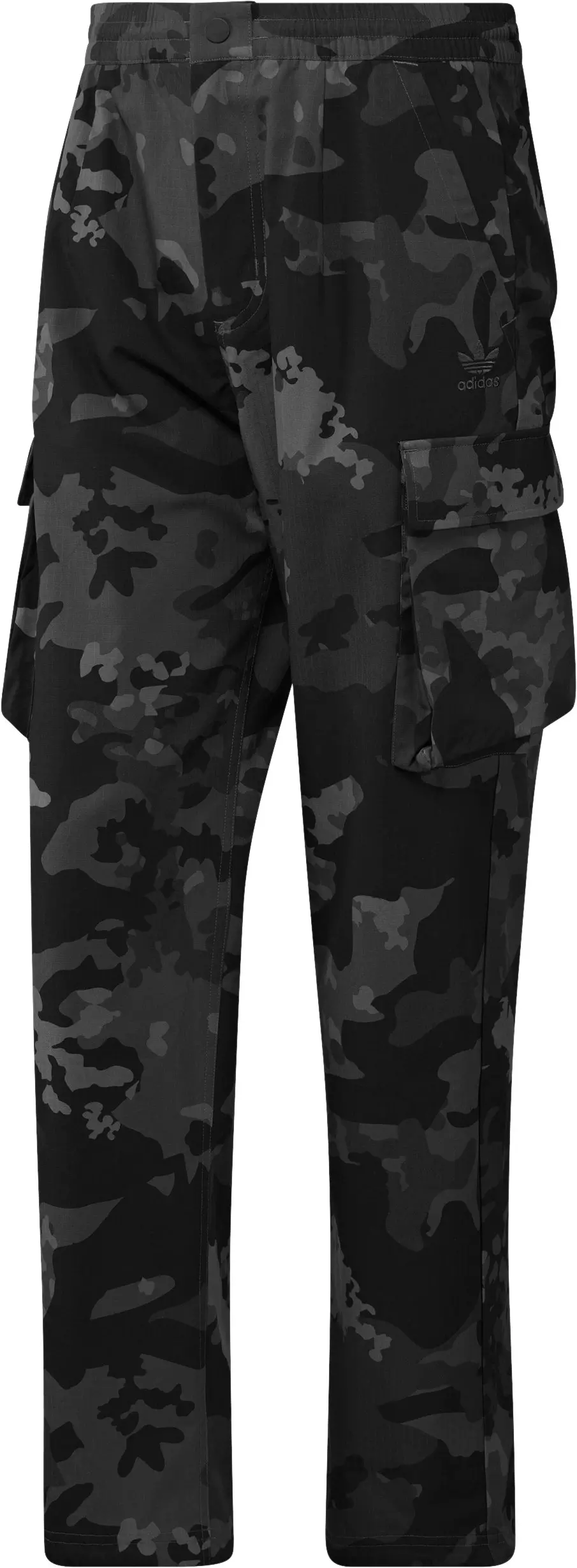 adidas Men's Essentials Trefoil Cargo Pants-Camo/Black - CAMO/BLACK