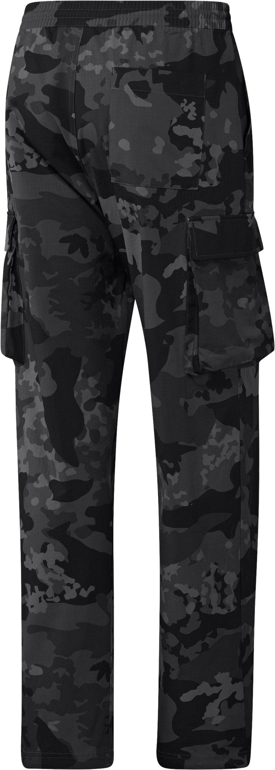 adidas Men's Essentials Trefoil Cargo Pants-Camo/Black - CAMO/BLACK Thumbnail View 7