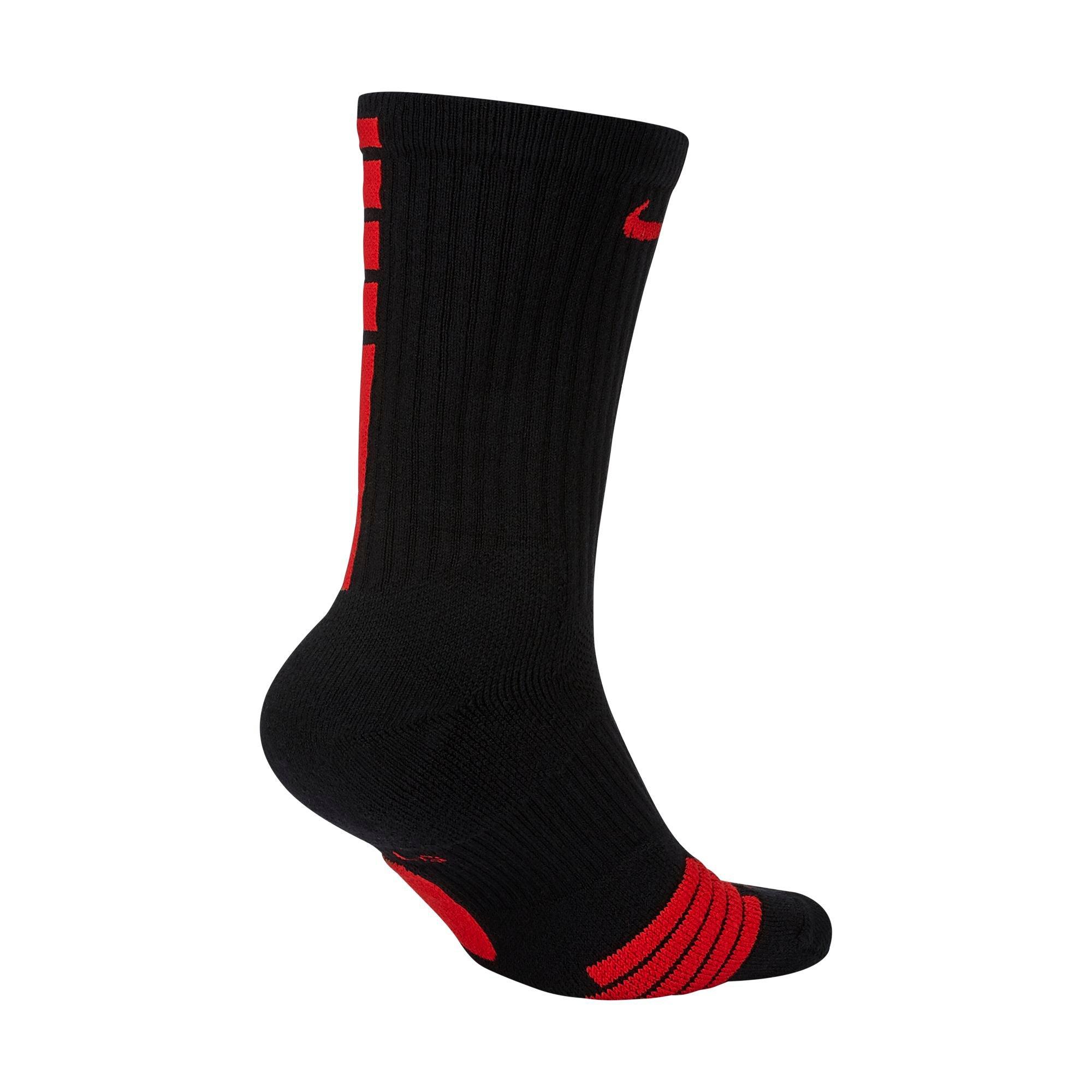 Nike Elite Versatility Crew Basketball Socks MEDIUM ( Men 6-8 ) RED  SX7007-657