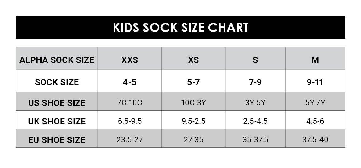 Nike youth hot sale socks size chart