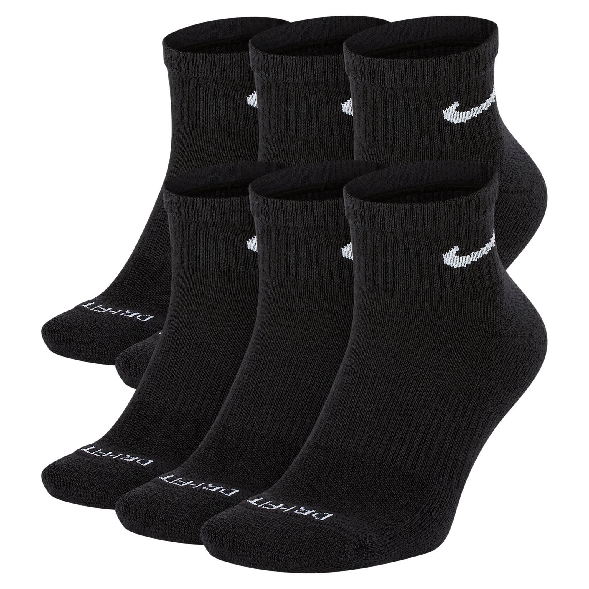 Nike Everyday Essentials Metallic Crew Socks (1 Pair)-Black/Gold