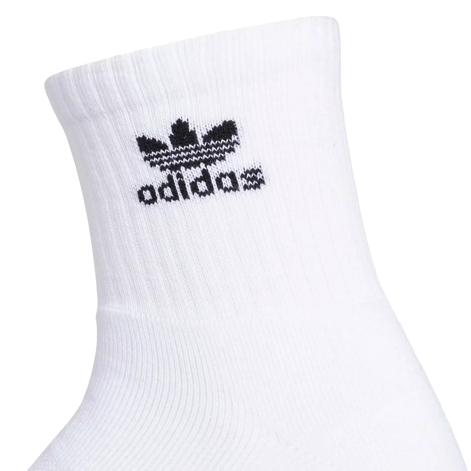 adidas Originals Trefoil Ankle Socks- 6 Pack - WHITE