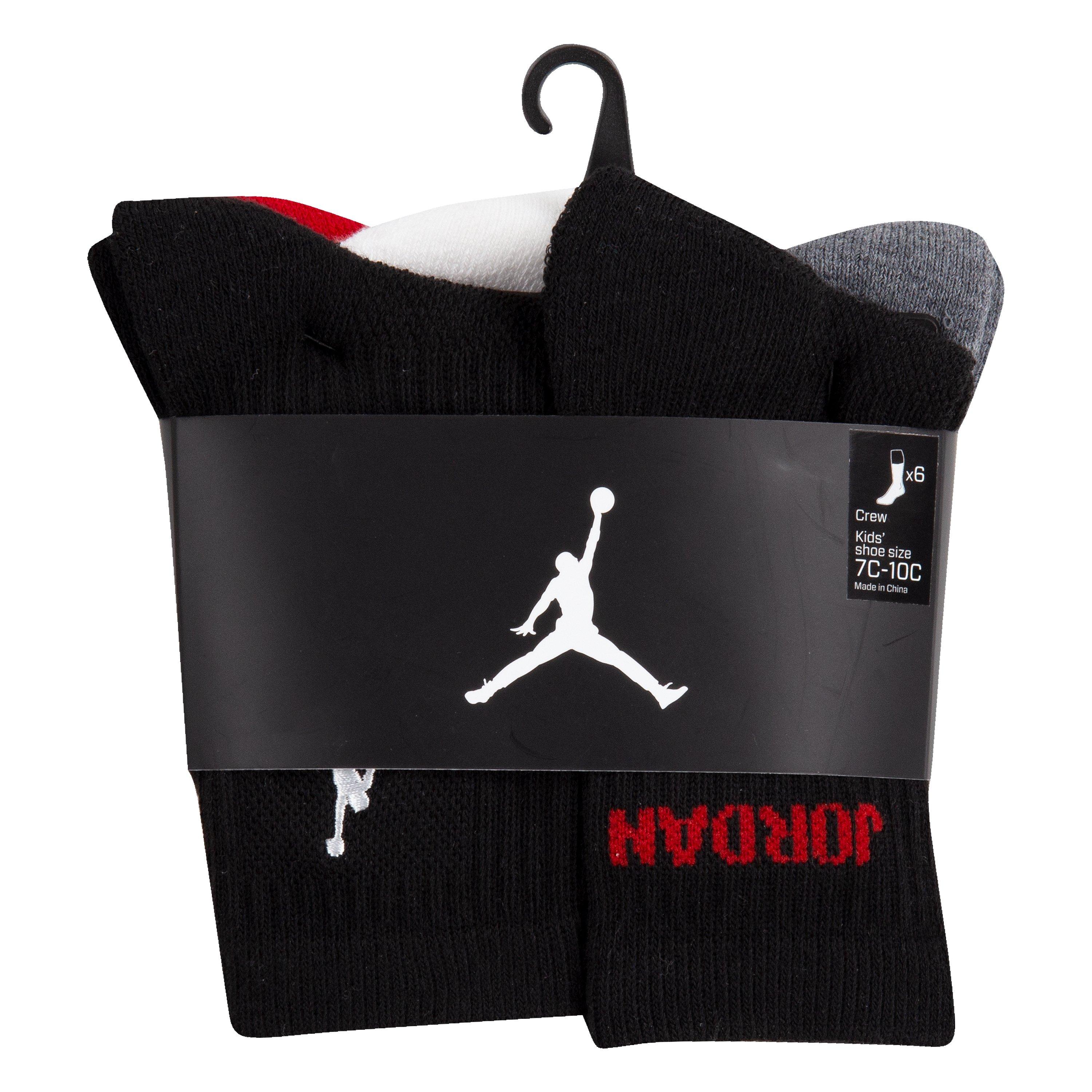 Jordan Legend Youth Crew Socks-6pk