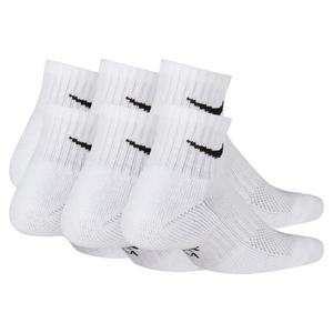 Nike Kids' Performance Cushioned Ankle Training Socks (6 Pair) - White - WHITE