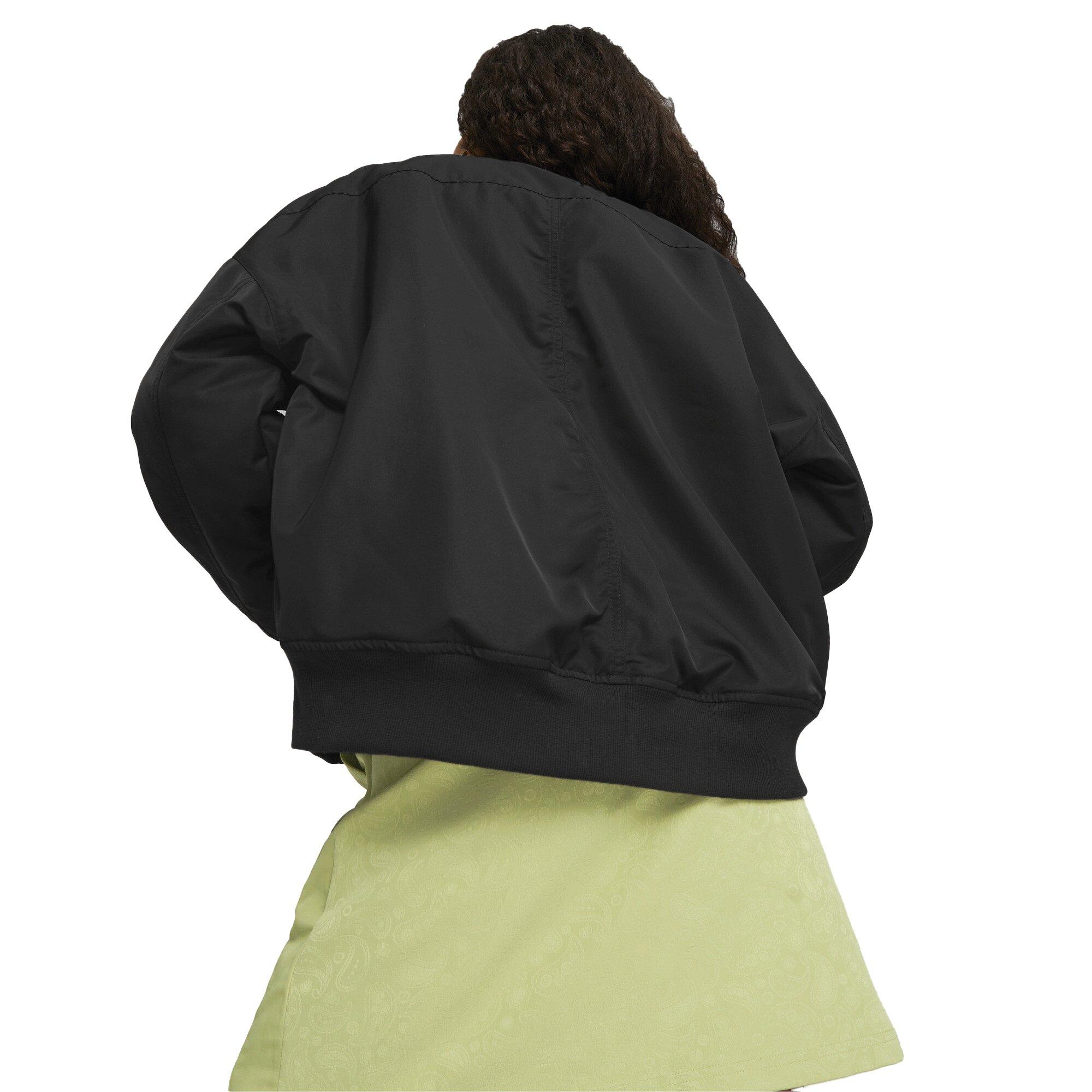Puma Women's T7 Bomber Jacket - Black - BLACK Thumbnail View 2