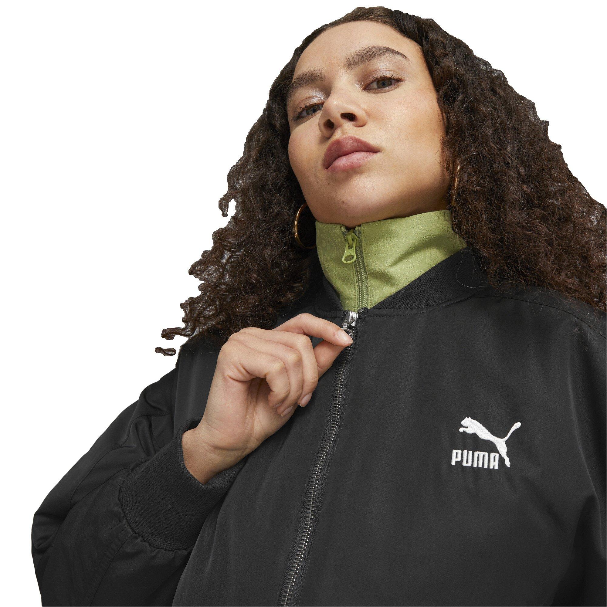 Puma Women's T7 Bomber Jacket - Black - BLACK Thumbnail View 3
