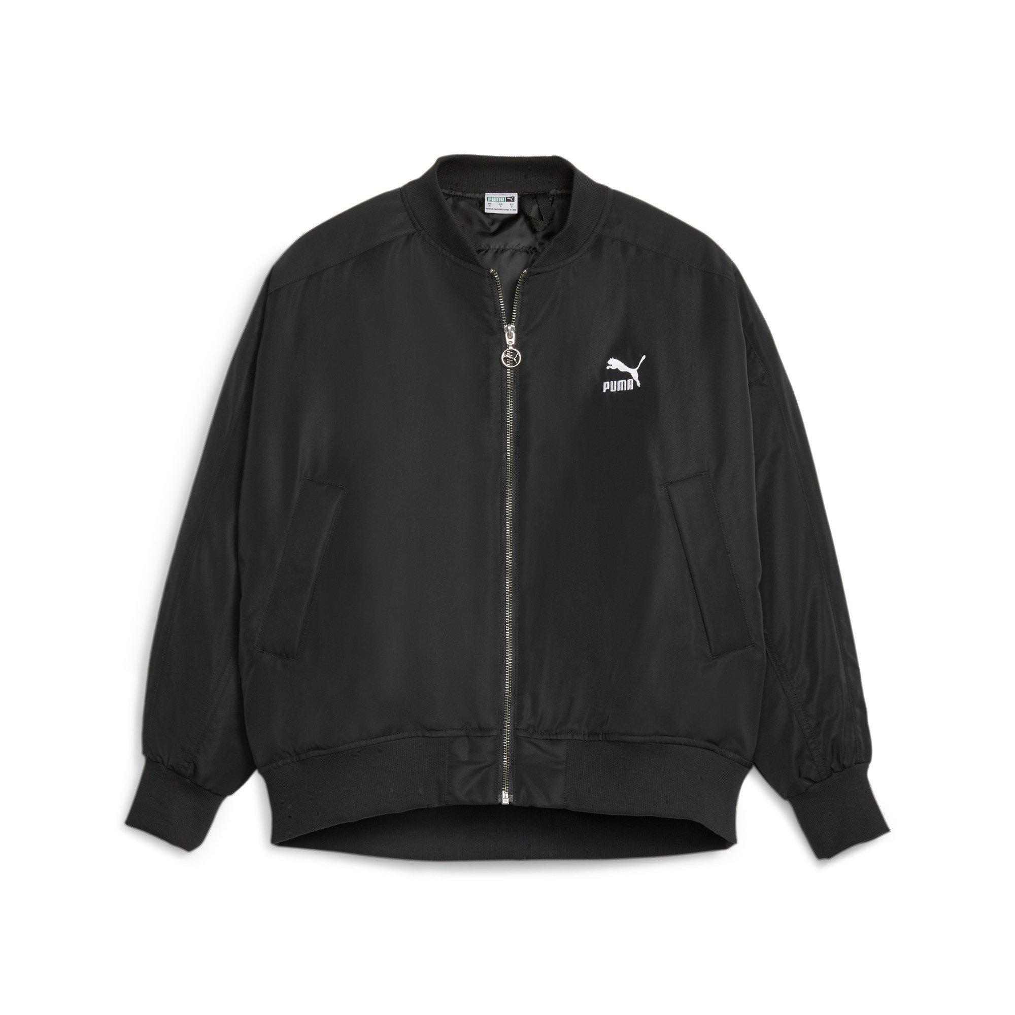 Puma Women's T7 Bomber Jacket - Black - BLACK Thumbnail View 5