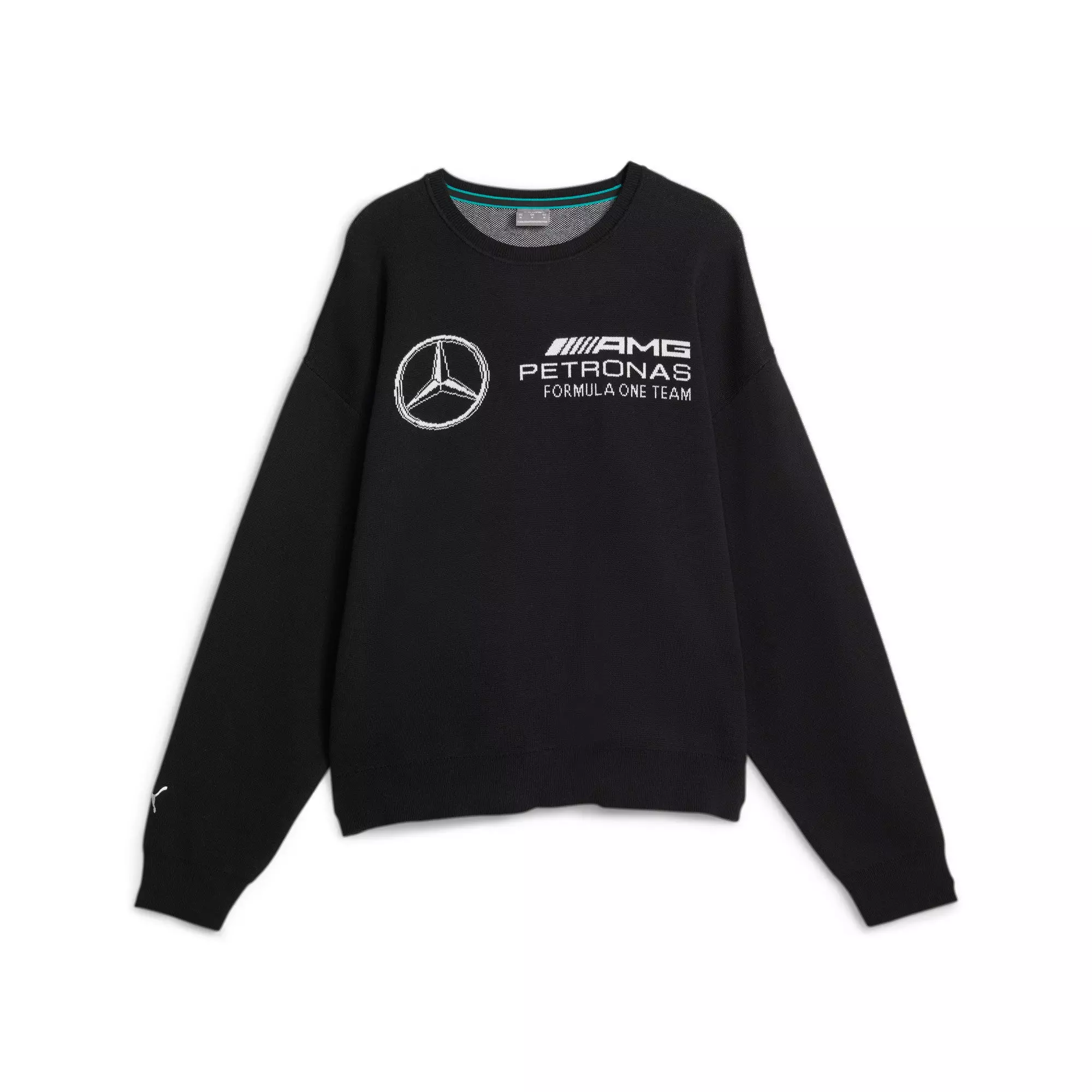 Puma Adult Mercedes Racing Black Statement Sweatshirt, Men's, Small | Holiday Gift