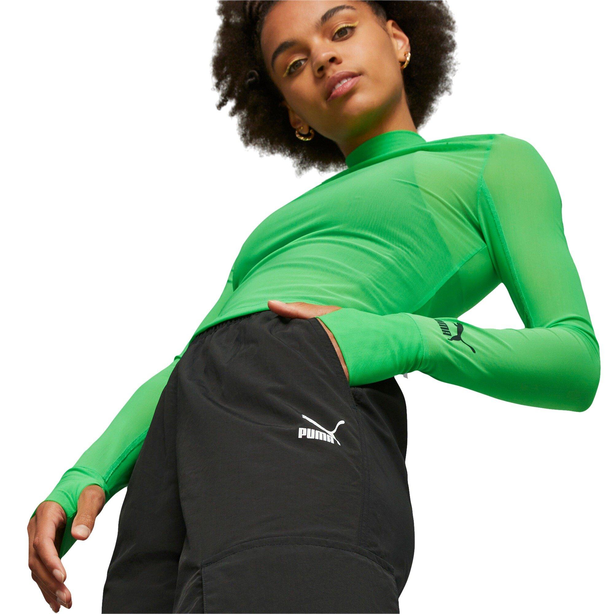 PUMA Women's Relax Woven Cargo Pants - Black - BLACK Thumbnail View 3